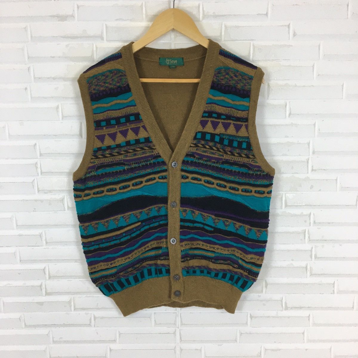 Other JAPANESE NAVAJO KNIT VEST Size US M / EU 48-50 / 2 - 2 Thumbnail