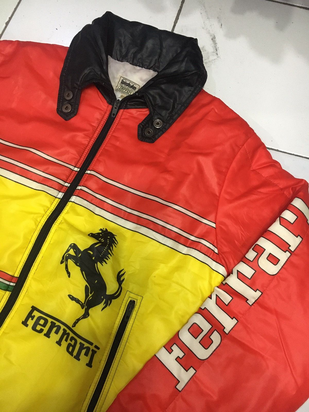 Ferrari Rare Vintage 80s 90s Ferrari Bomber Jacket Size US L / EU 52-54 / 3 - 3 Thumbnail