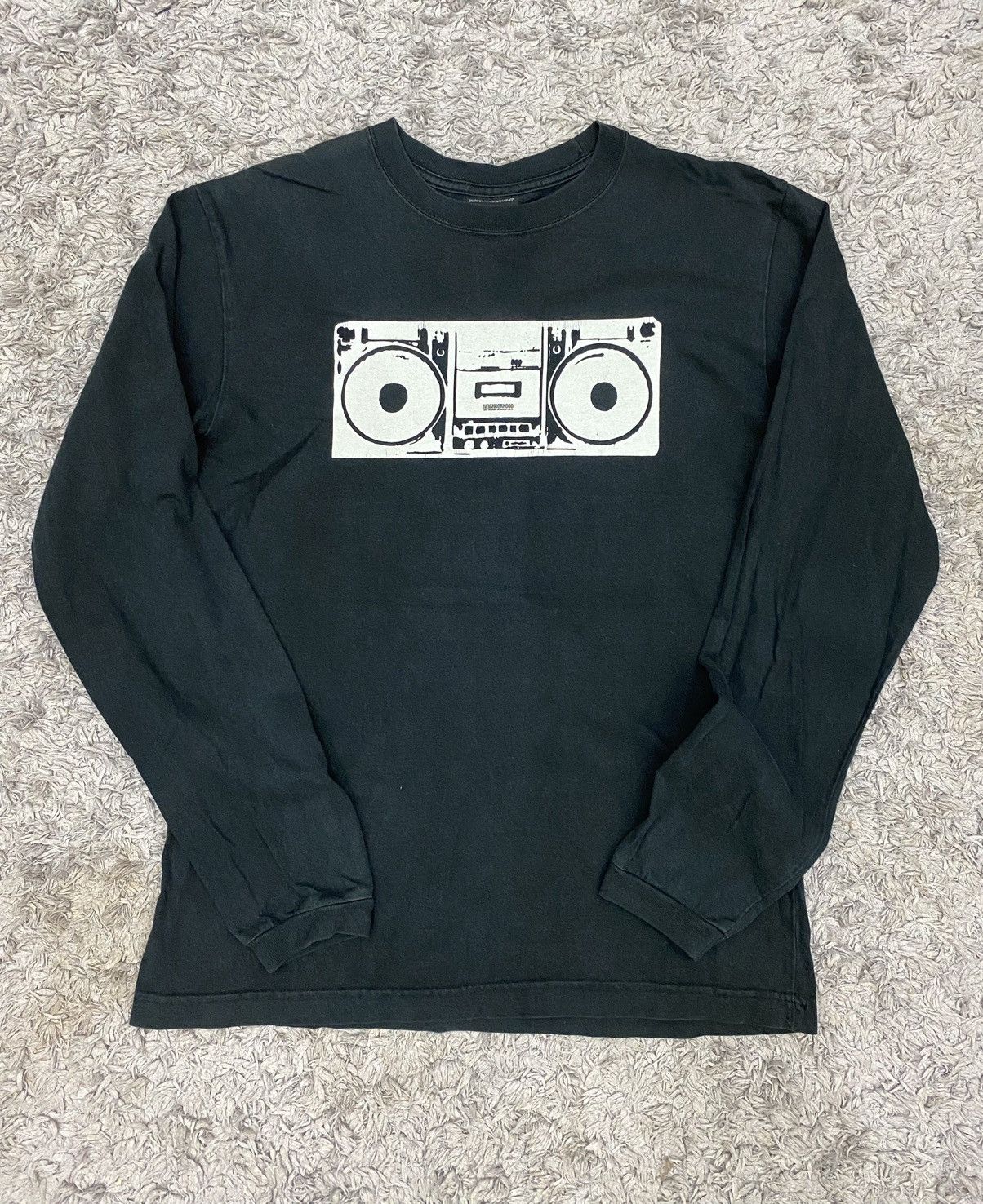Neighborhood Vintage 2002 Neighborhood Shag Times Long Sleeve Black Tee Size US M / EU 48-50 / 2 - 1 Thumbnail