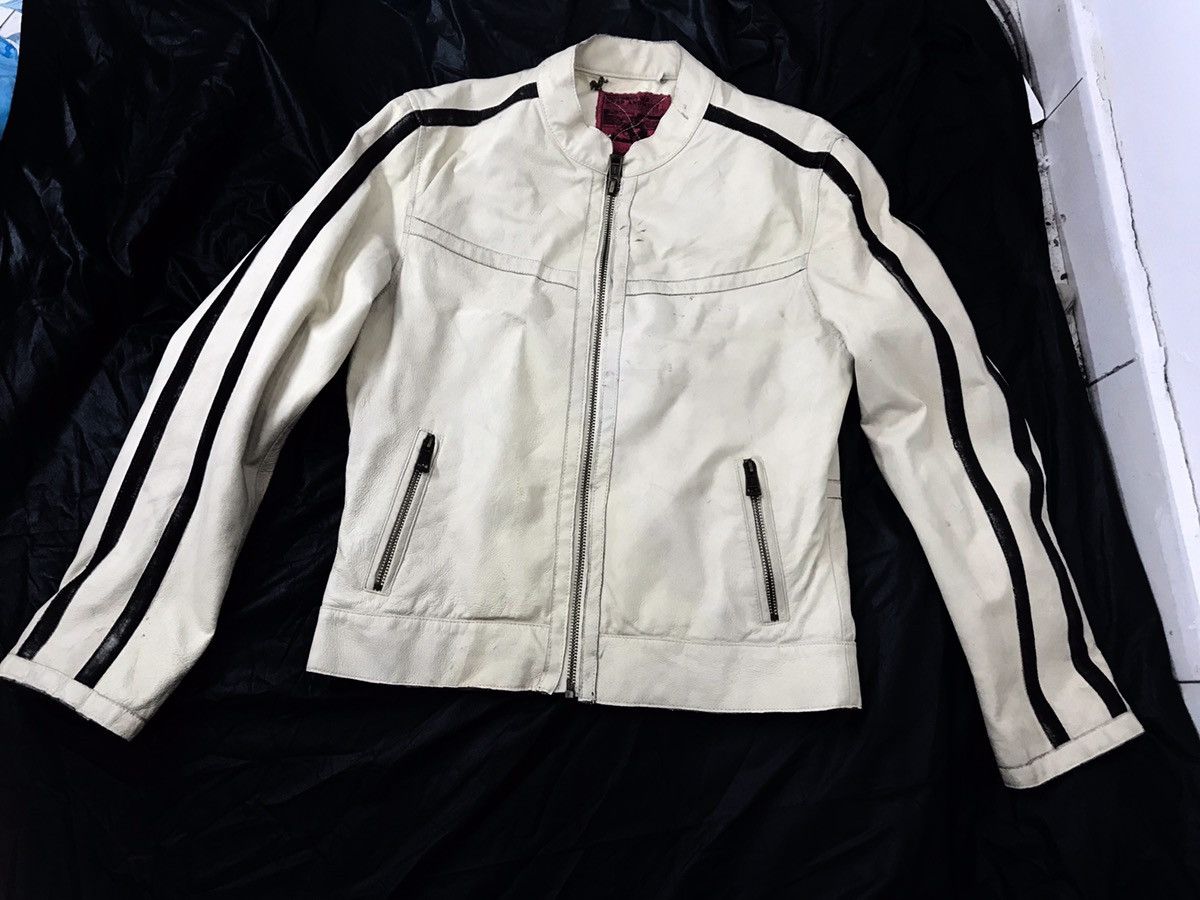 Indian Motorcycle Vintage motorcycle swap and meet leather jacket off white Size US M / EU 48-50 / 2 - 2 Thumbnail