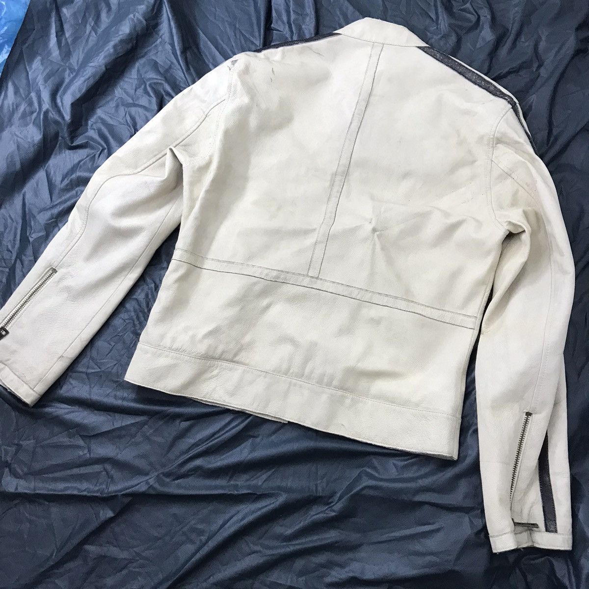 Indian Motorcycle Vintage motorcycle swap and meet leather jacket off white Size US M / EU 48-50 / 2 - 8 Thumbnail