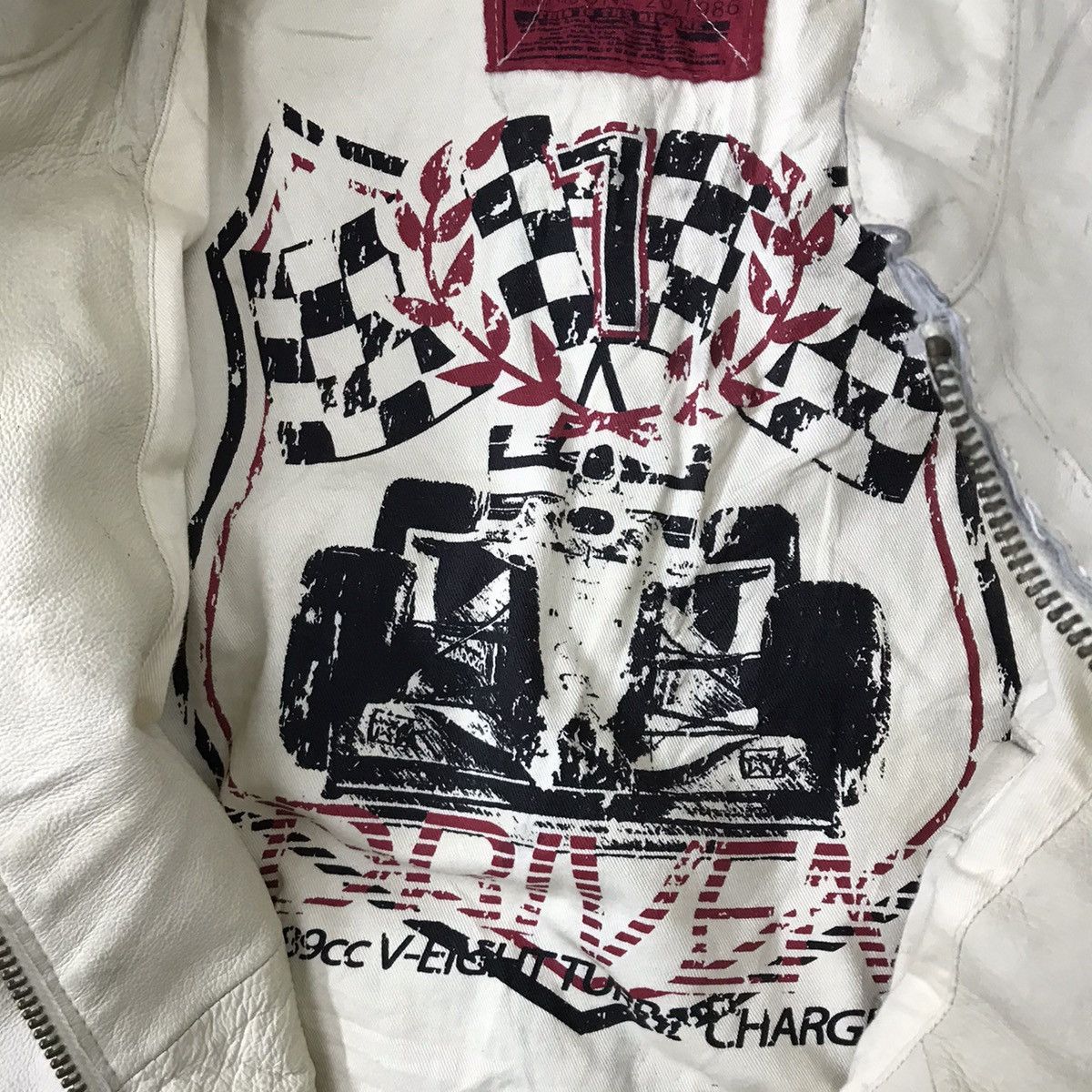 Indian Motorcycle Vintage motorcycle swap and meet leather jacket off white Size US M / EU 48-50 / 2 - 4 Thumbnail
