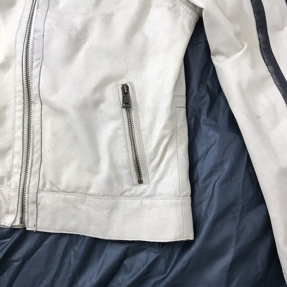 Indian Motorcycle Vintage motorcycle swap and meet leather jacket off white Size US M / EU 48-50 / 2 - 6 Thumbnail
