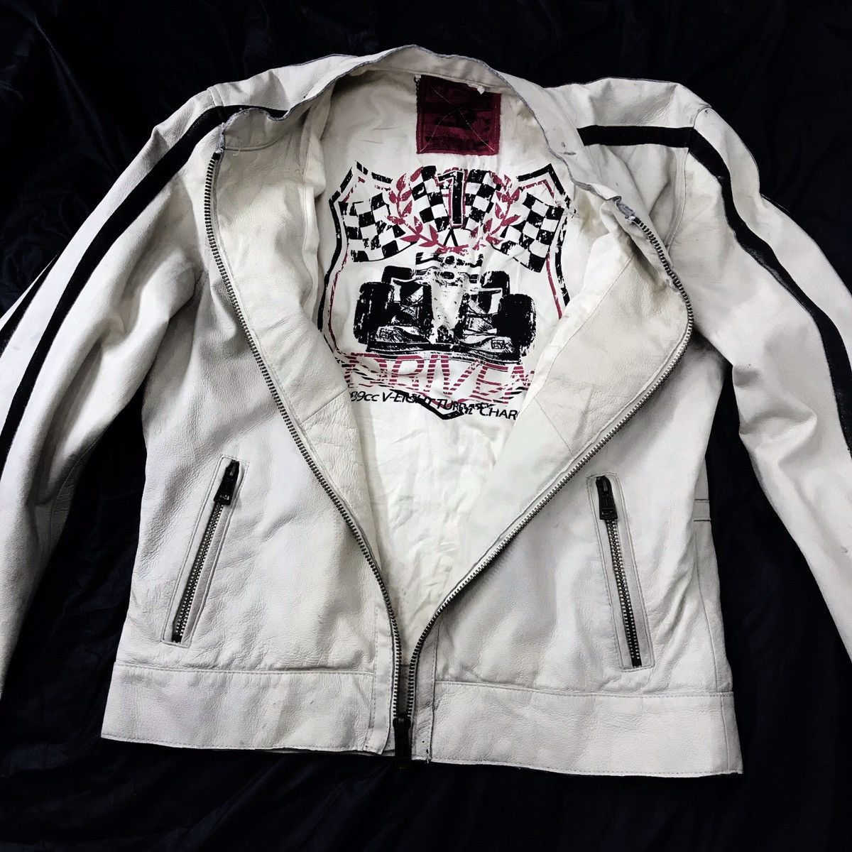 Indian Motorcycle Vintage motorcycle swap and meet leather jacket off white Size US M / EU 48-50 / 2 - 1 Thumbnail