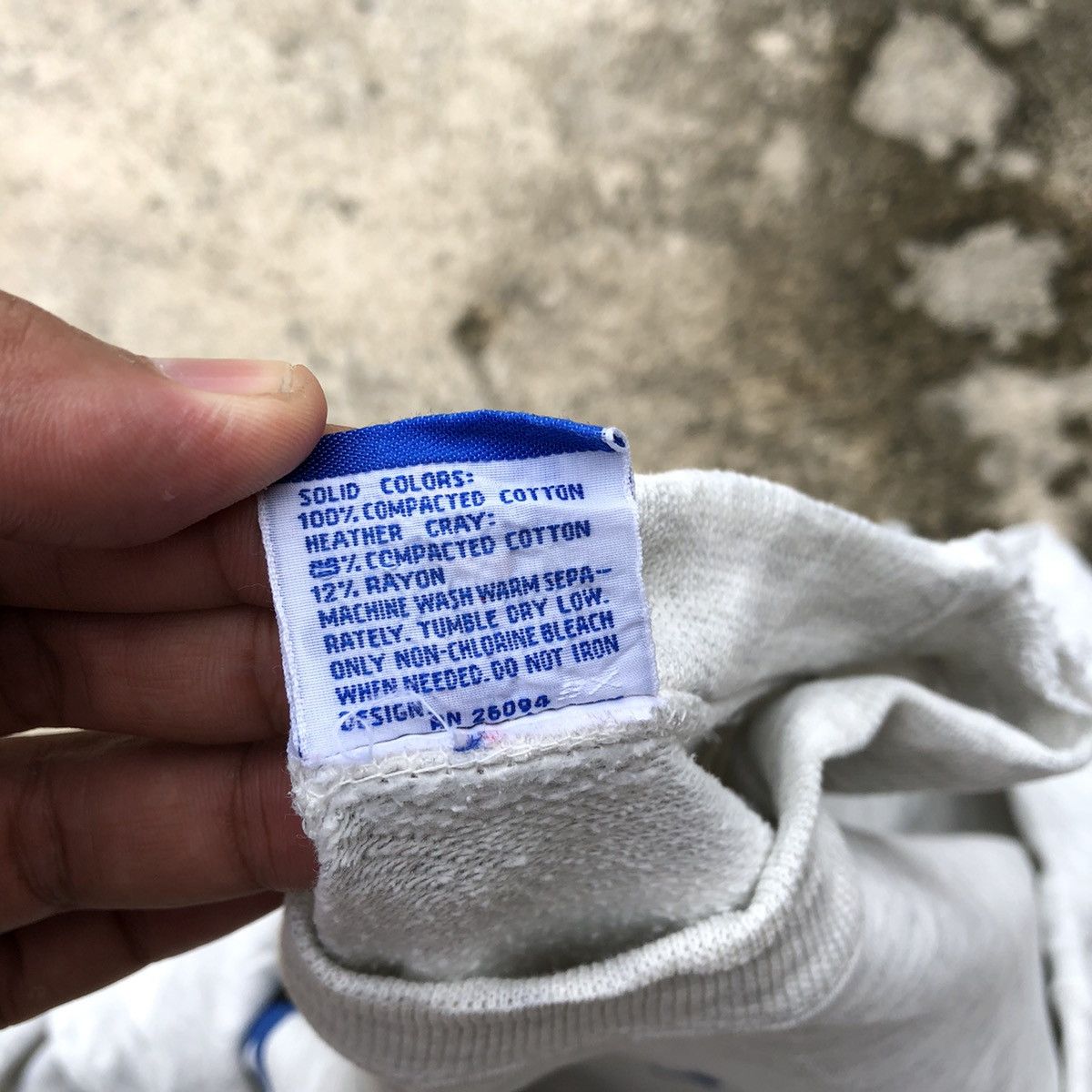 Rare Distressed Vintage Champion Big Spellout Sweatshirts Sweatshirts Hoodies