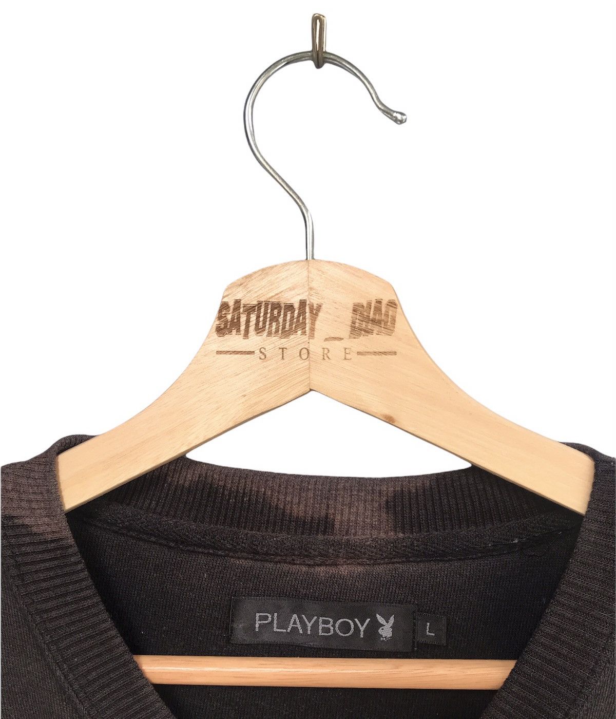 Playboy CUSTOM BLEACH WASH VINTAGE PLAYBOY SWEATSHIRT LARGE Size US L / EU 52-54 / 3 - 7 Thumbnail