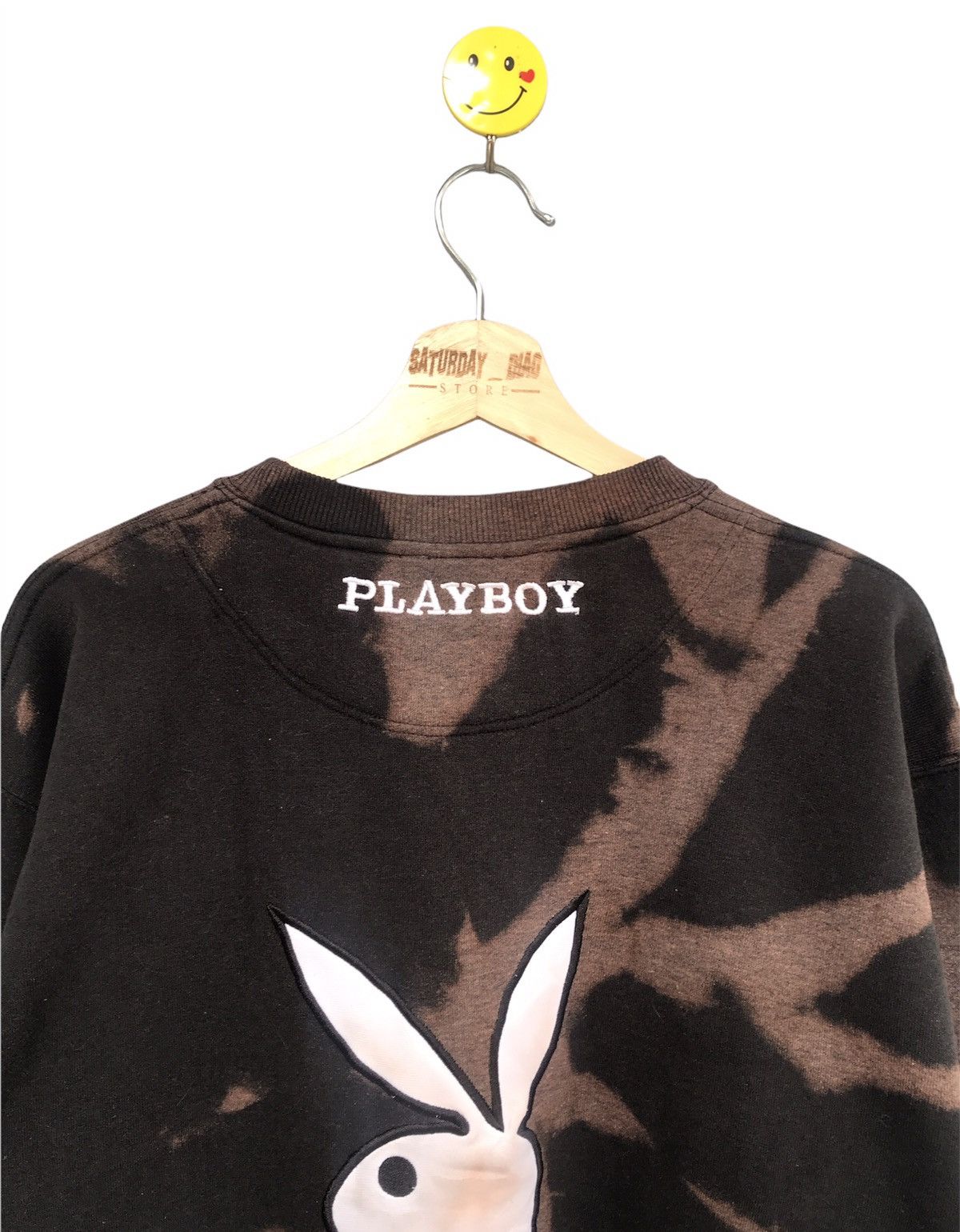Playboy CUSTOM BLEACH WASH VINTAGE PLAYBOY SWEATSHIRT LARGE Size US L / EU 52-54 / 3 - 2 Thumbnail