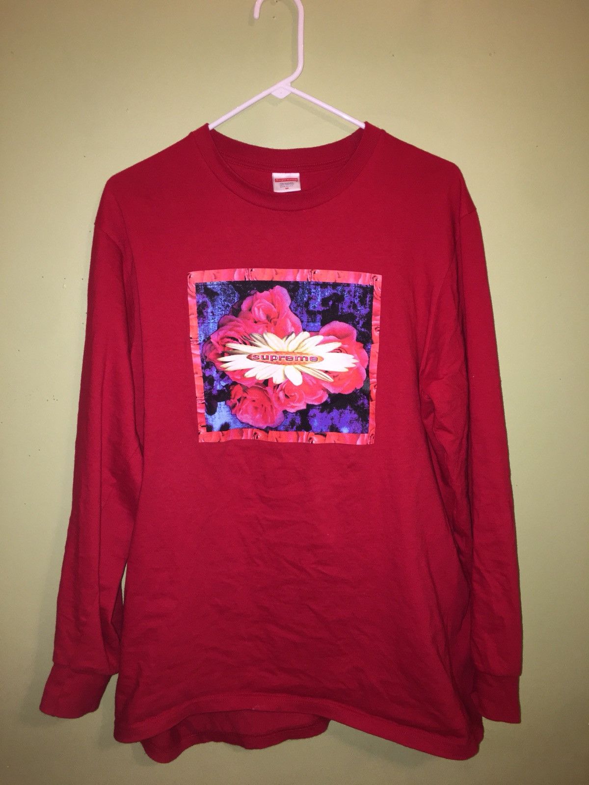 Supreme Bloom Long Sleeve Red Tops