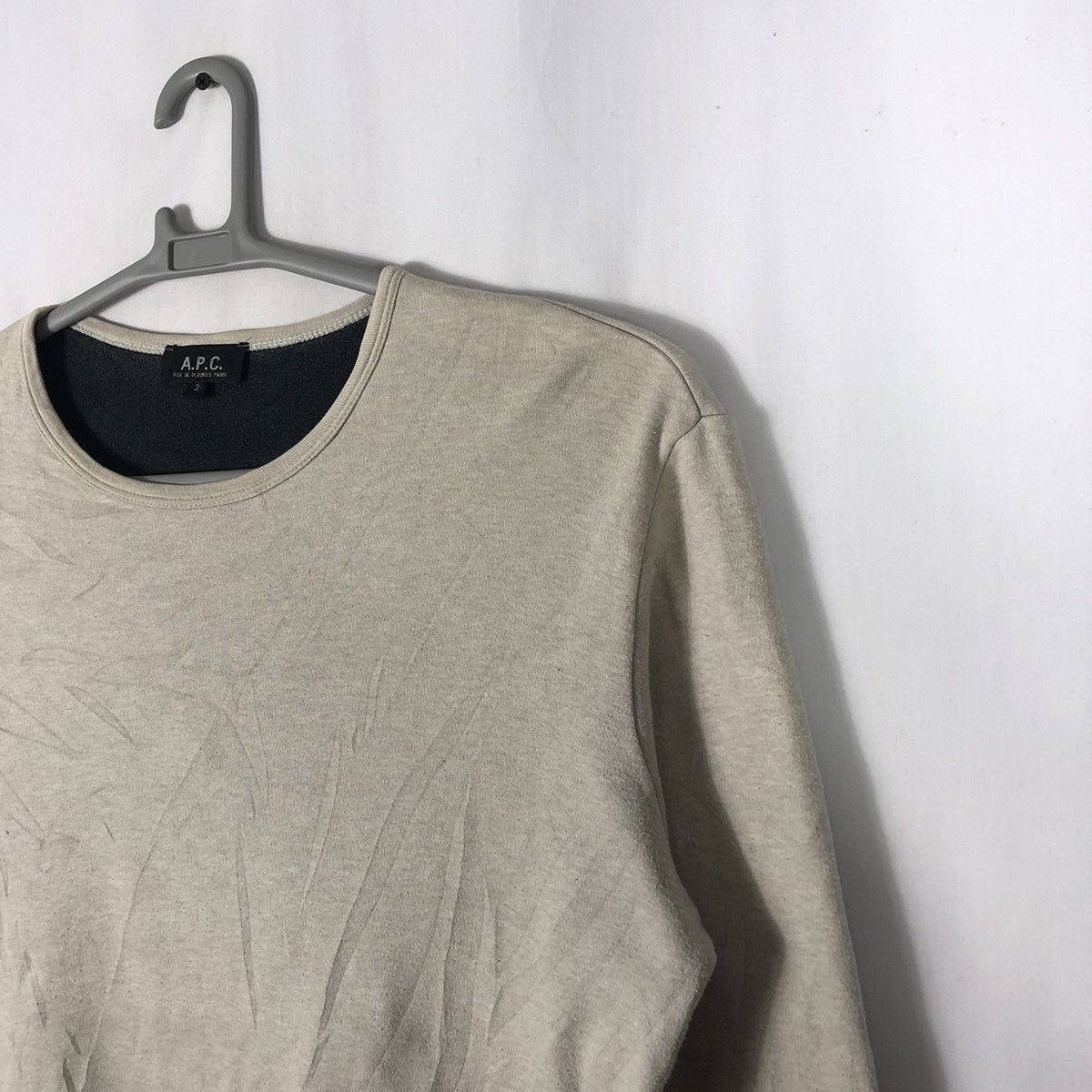A.P.C. × Designer Vintage A.P.C Winter Street Fashion Plain Sweatshirts Size M / US 6-8 / IT 42-44 - 5 Thumbnail