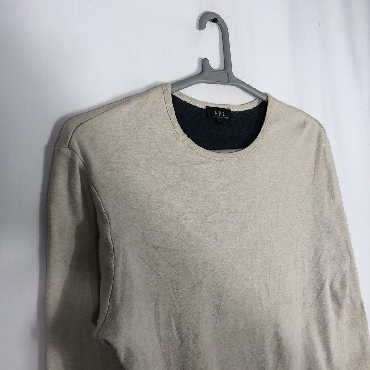 A.P.C. × Designer Vintage A.P.C Winter Street Fashion Plain Sweatshirts Size M / US 6-8 / IT 42-44 - 7 Thumbnail