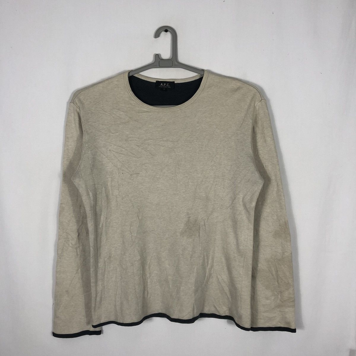 A.P.C. × Designer Vintage A.P.C Winter Street Fashion Plain Sweatshirts Size M / US 6-8 / IT 42-44 - 1 Thumbnail