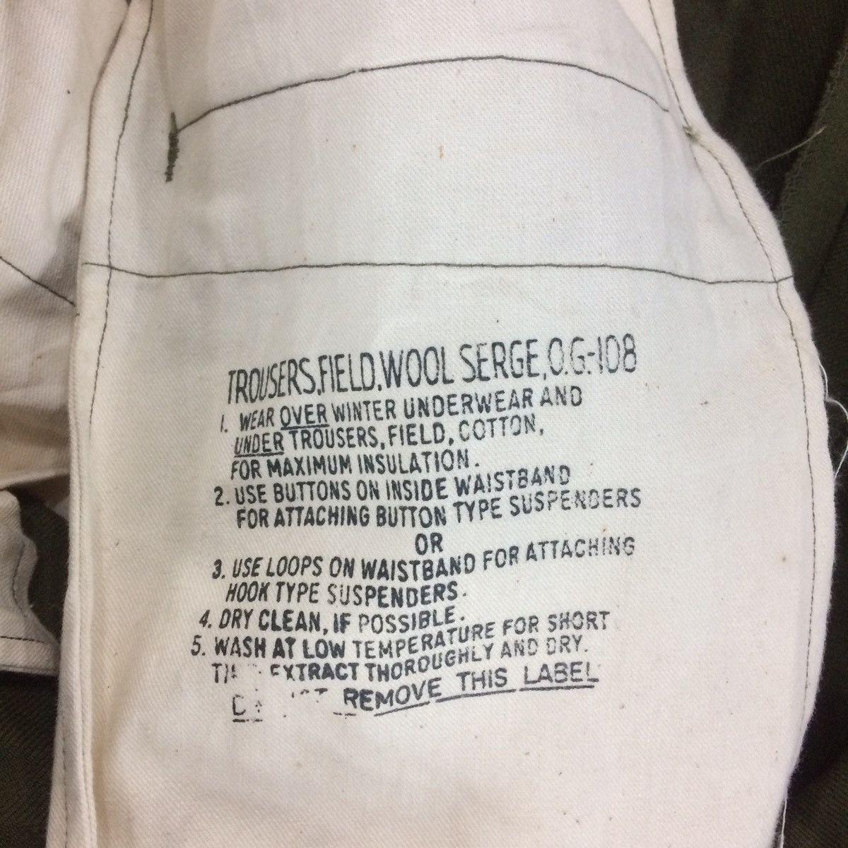 Vintage Vintage 1951 U.S. Army Wool Field Trousers Korean War Era Size US 28 / EU 44 - 11 Thumbnail