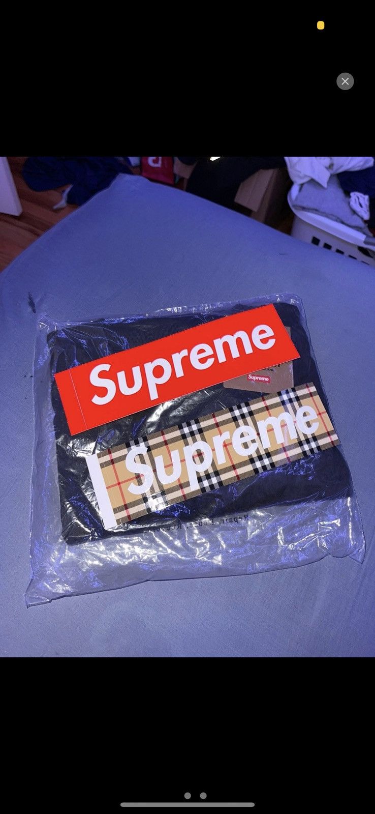 Supreme Burberry Box Logo Tee | Grailed