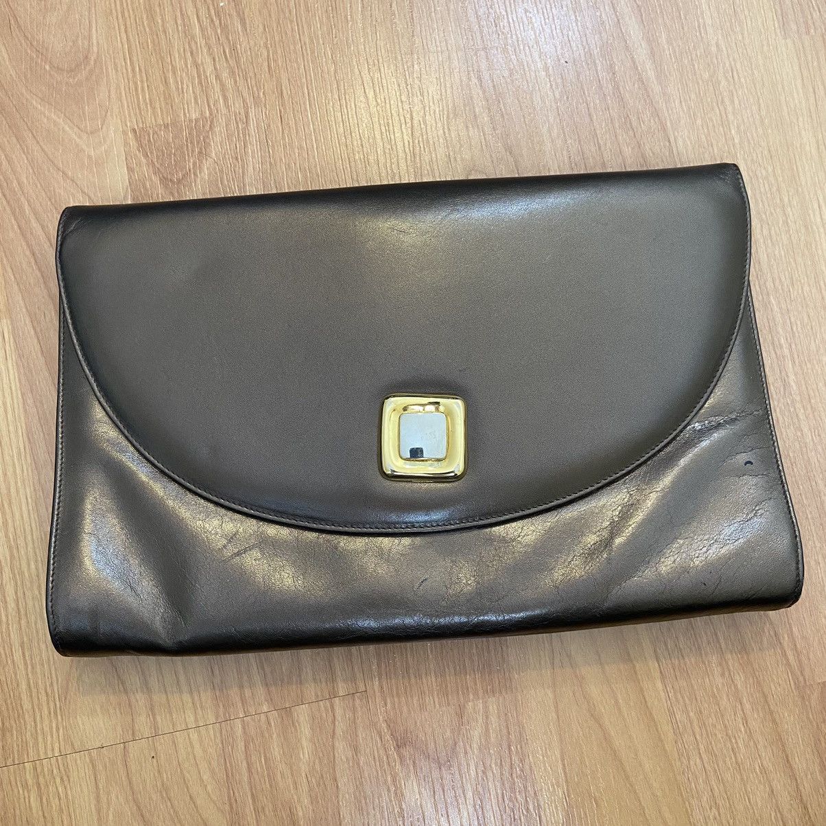 Vintage Bruno Magli Emmme Studio Big Clutch / Envelope Purse