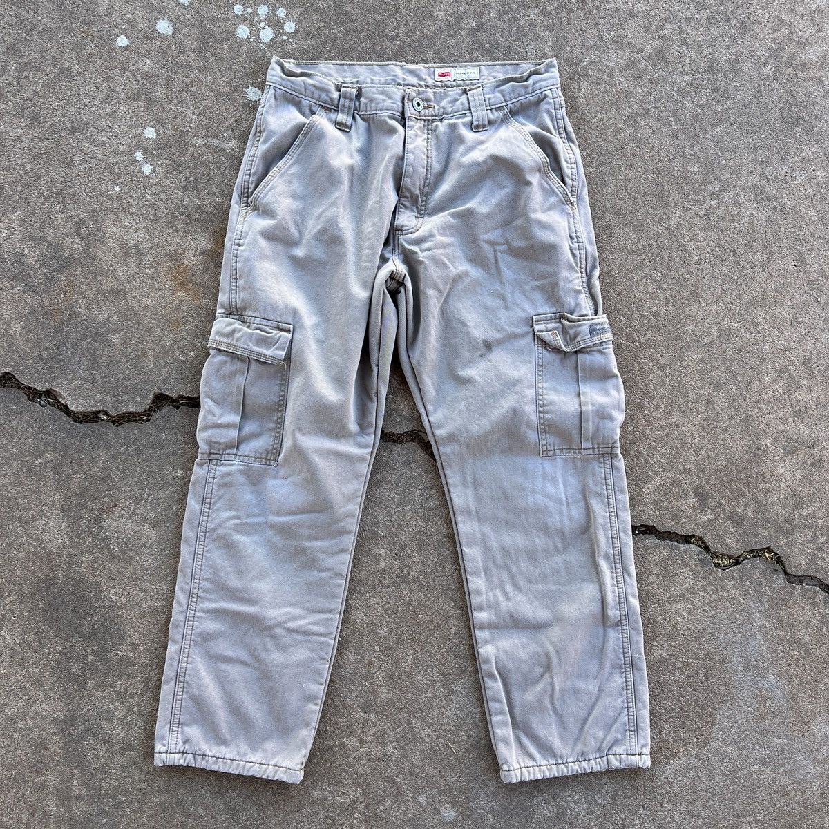 Vintage Vintage Khaki Wrangler Cargo Pants with Fleece Liner sz32x30 Size US 32 / EU 48 - 1 Thumbnail
