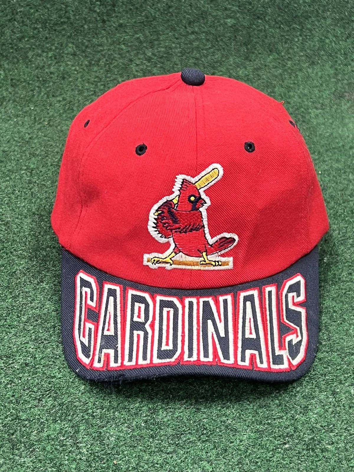 Starter Vintage St Louis Cardinals Big Spellout Bill Snapback Hat Size ONE SIZE - 1 Thumbnail