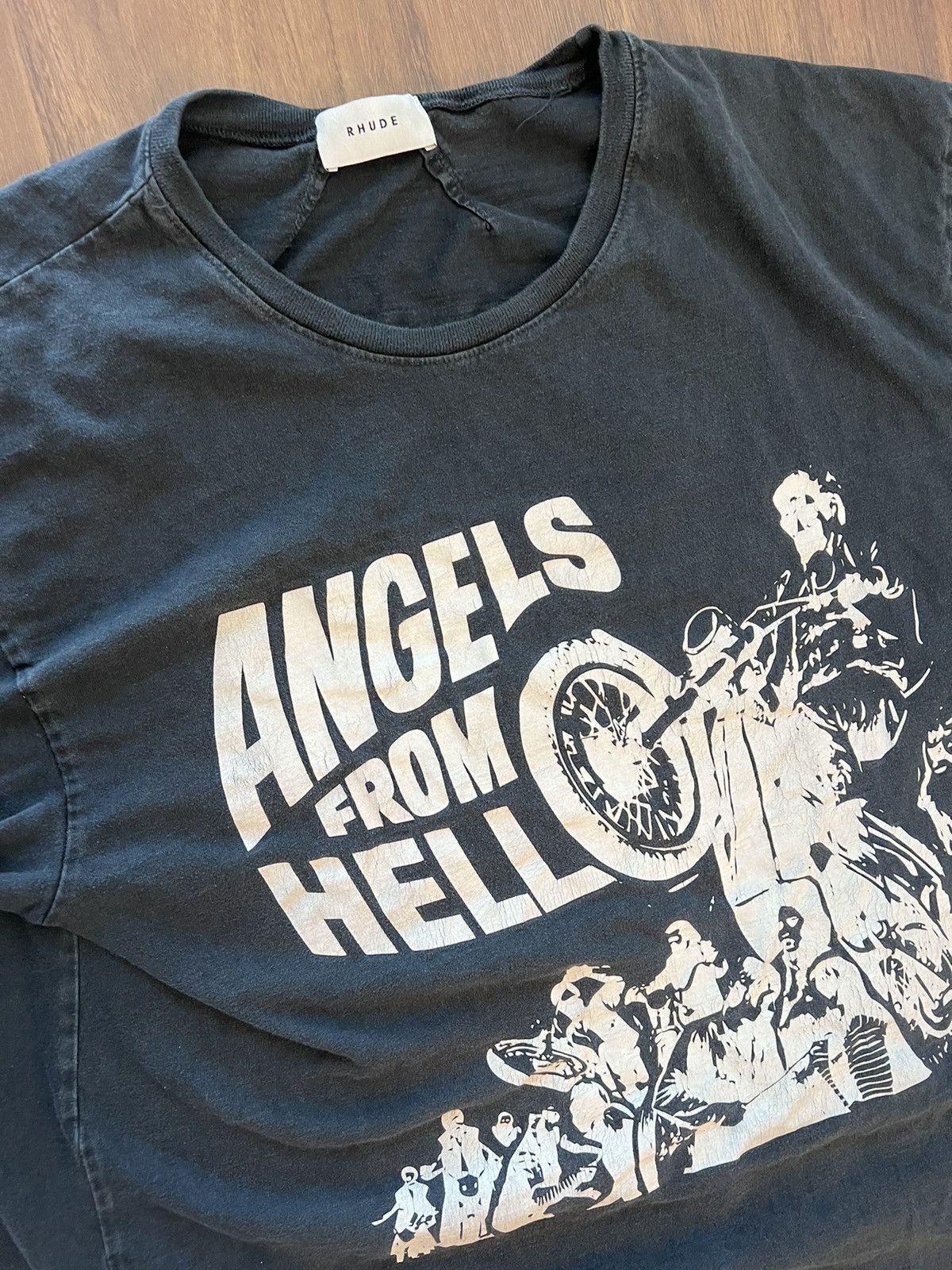 Rhude Rhude Angels from Hell T-shirt tee top Size US M / EU 48-50 / 2 - 2 Thumbnail