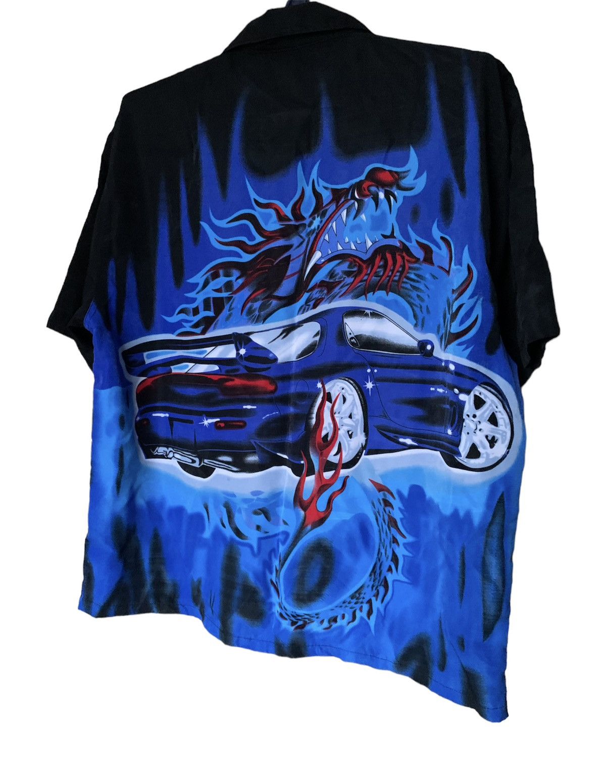 Japanese Brand 💙 Y2K Mazda RX- 7 Dragon vintage Japan JDM full print shirt Size US XXL / EU 58 / 5 - 4 Thumbnail