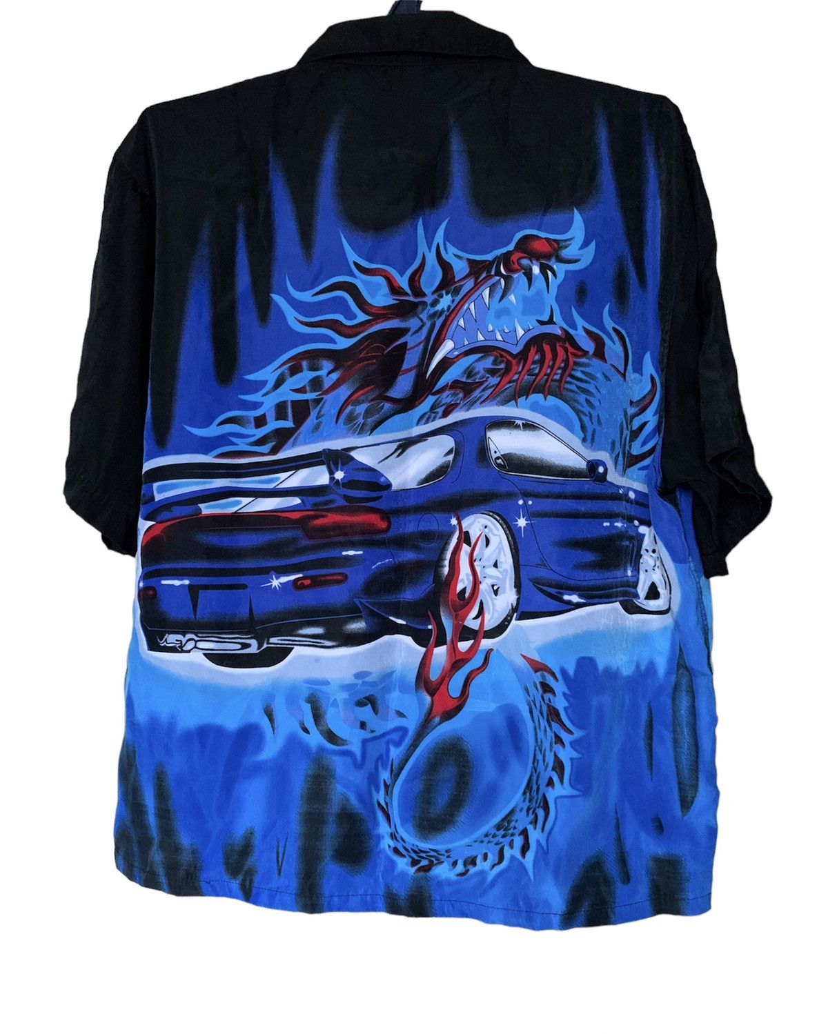 Japanese Brand 💙 Y2K Mazda RX- 7 Dragon vintage Japan JDM full print shirt Size US XXL / EU 58 / 5 - 2 Thumbnail
