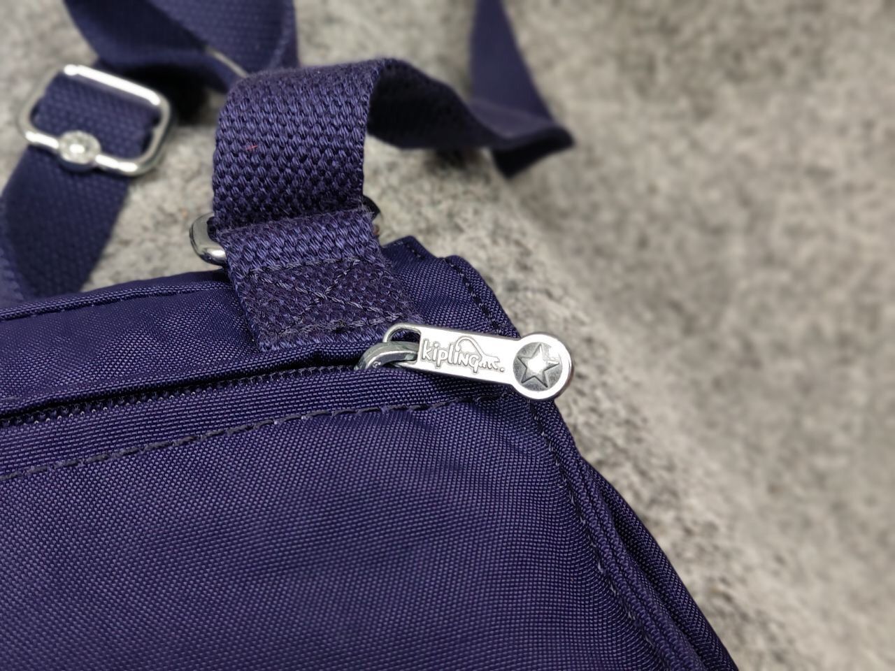 Japanese Brand Kipling messenger bag small purple nylon trend Japan strap Size ONE SIZE - 8 Thumbnail
