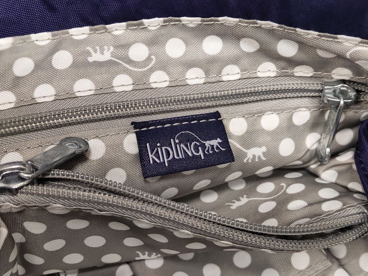 Japanese Brand Kipling messenger bag small purple nylon trend Japan strap Size ONE SIZE - 14 Thumbnail