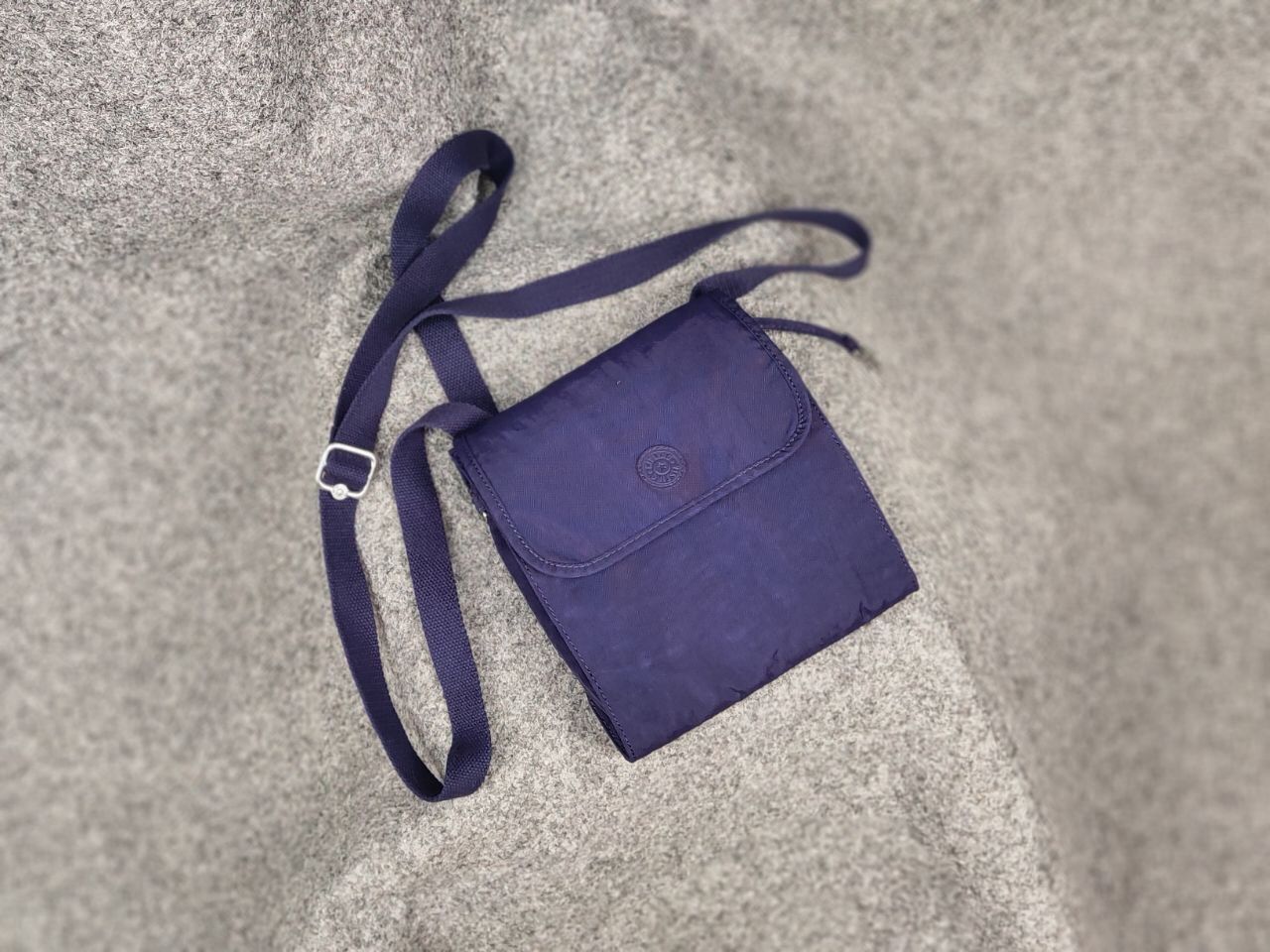 Japanese Brand Kipling messenger bag small purple nylon trend Japan strap Size ONE SIZE - 3 Thumbnail