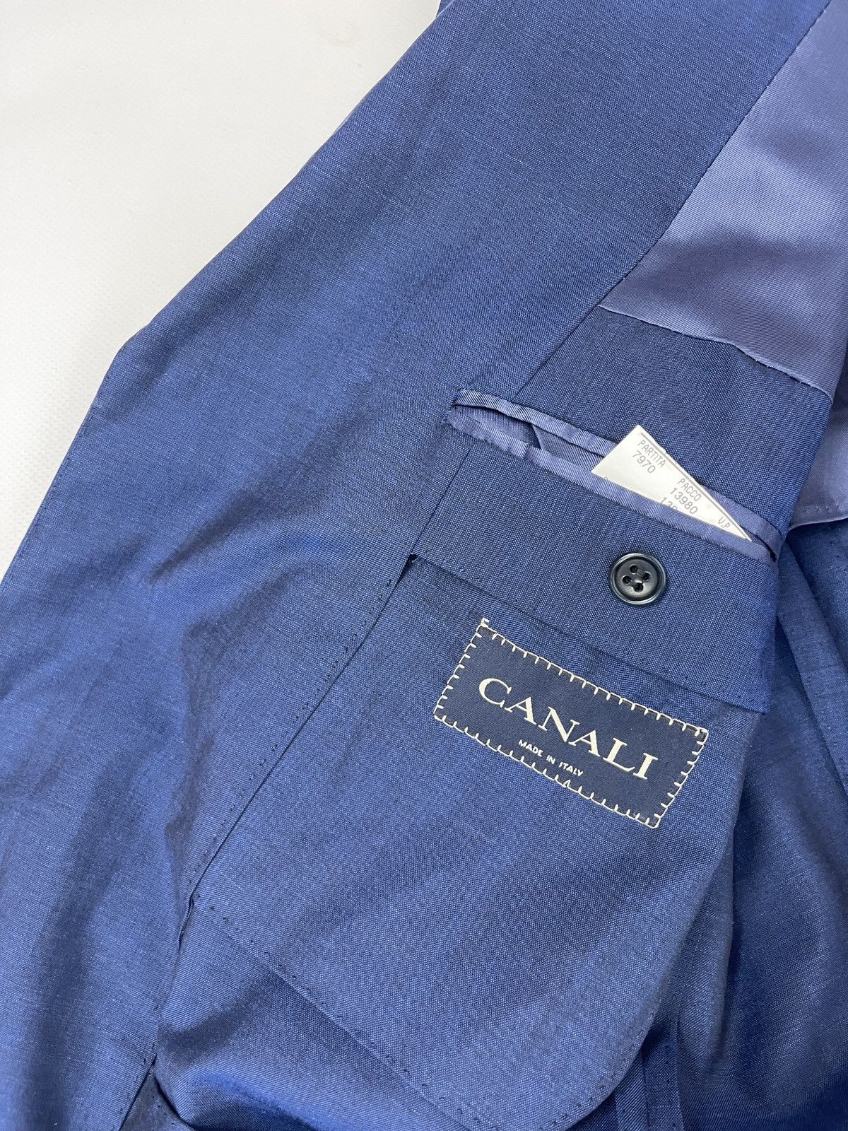 Canali Canali wool mohair 3 button unlined blazer sport coat Size 44R - 11 Thumbnail