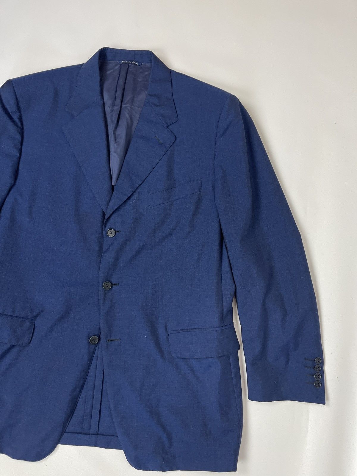 Canali Canali wool mohair 3 button unlined blazer sport coat Size 44R - 4 Thumbnail