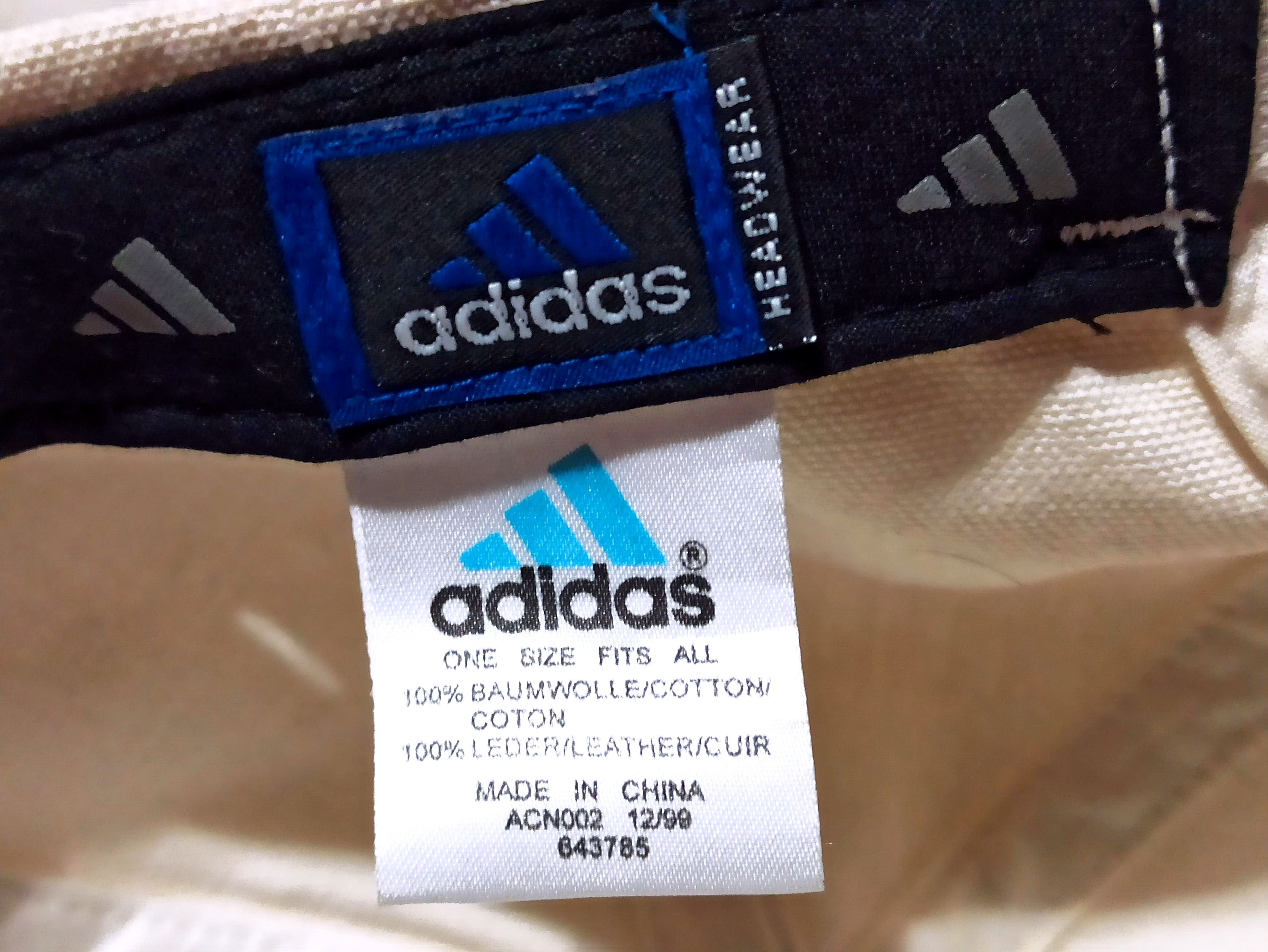 Adidas × Vintage Adidas with leather visor vintage cap Size ONE SIZE - 5 Thumbnail