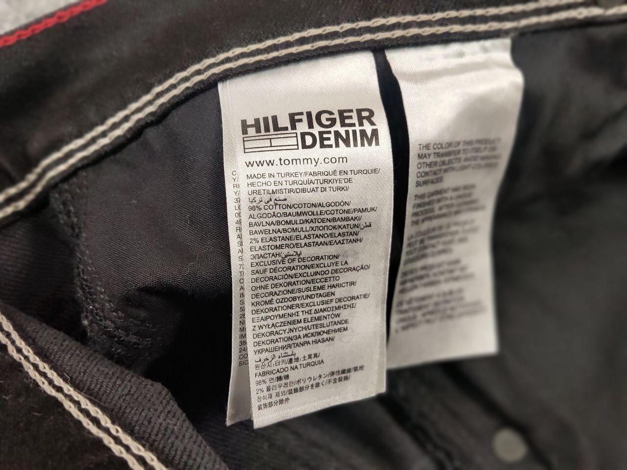 Tommy Hilfiger Tommy Hilfiger Scanton Chicago Stretch Denim Black Jeans Size US 32 / EU 48 - 20 Thumbnail