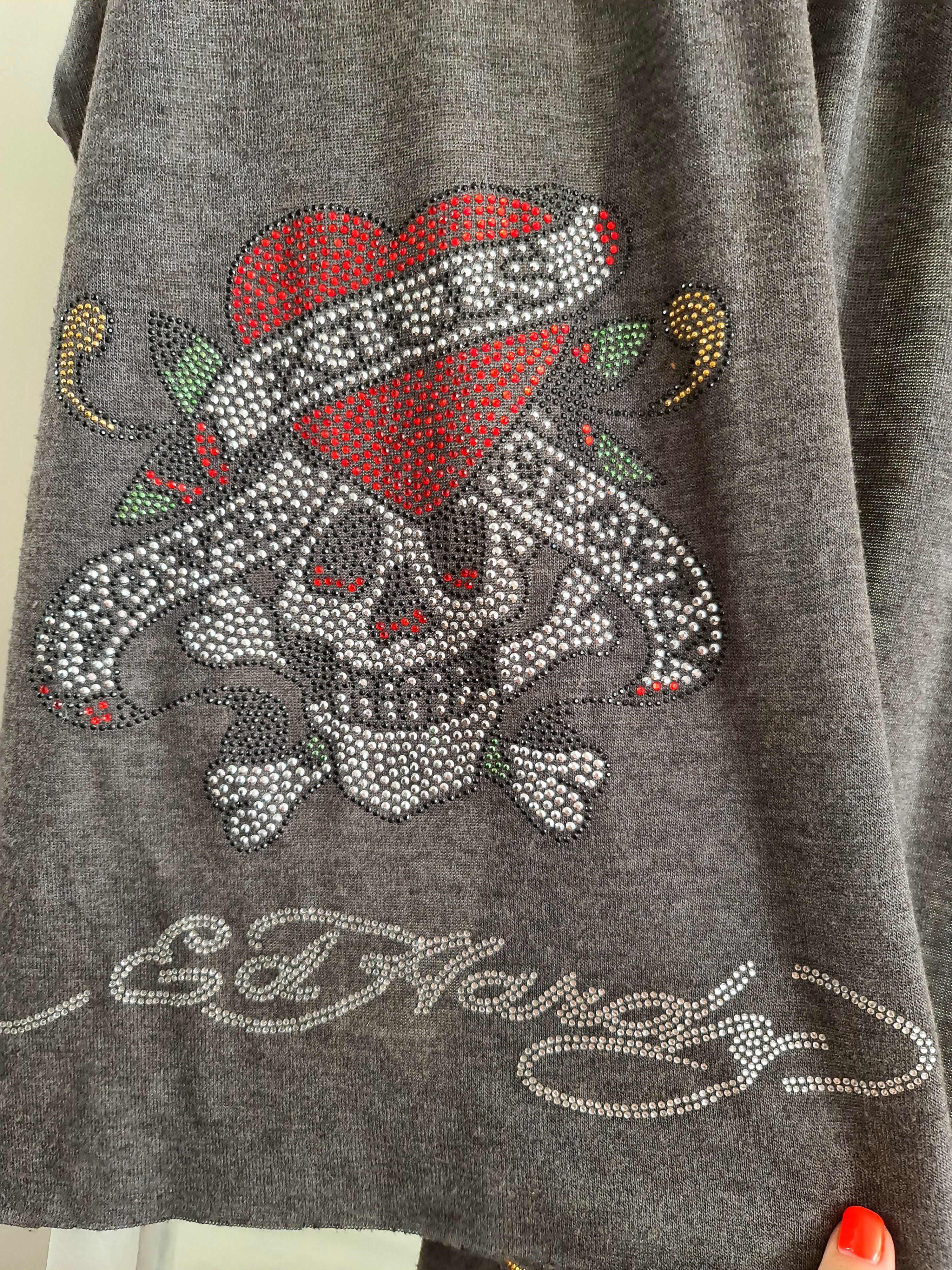 Ed Hardy Ed hardy scarf ❤ Love Kills slowly 💀 Size ONE SIZE - 4 Thumbnail