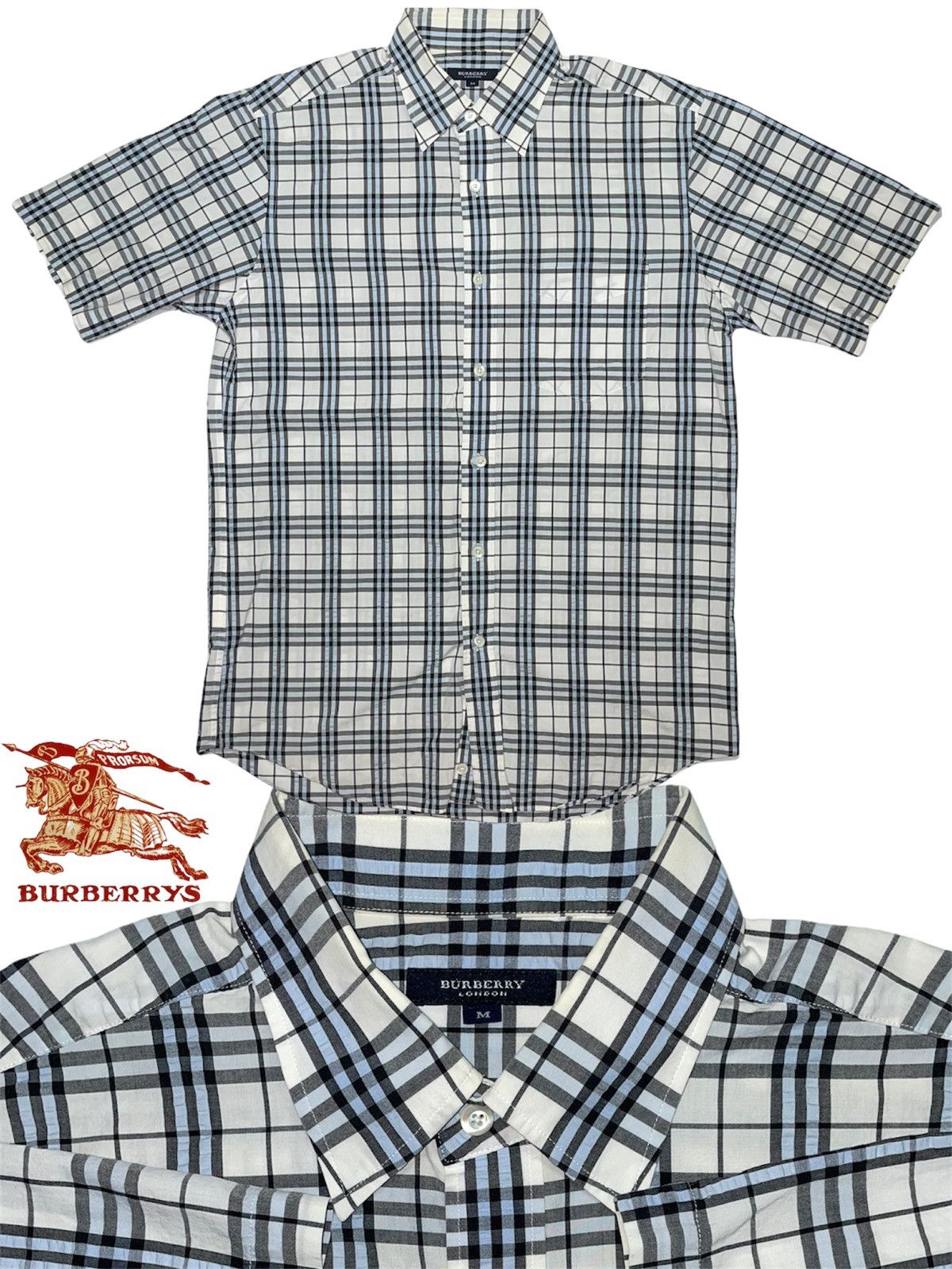 Burberry Vintage Burbbery shirt Nova check Plaid Tartan button up Size US M / EU 48-50 / 2 - 1 Thumbnail