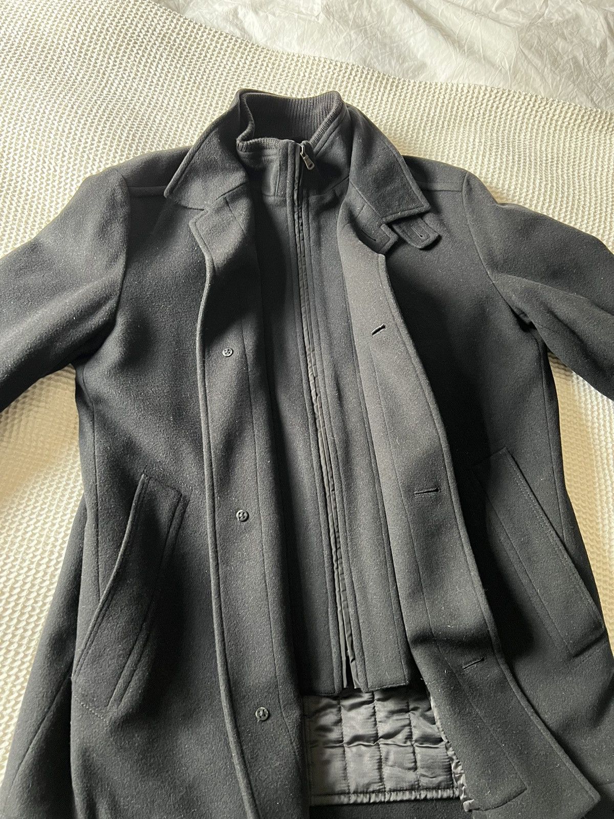 Hugo Boss Wool-Cashmere lined coat size 44R Size US XL / EU 56 / 4 - 3 Thumbnail