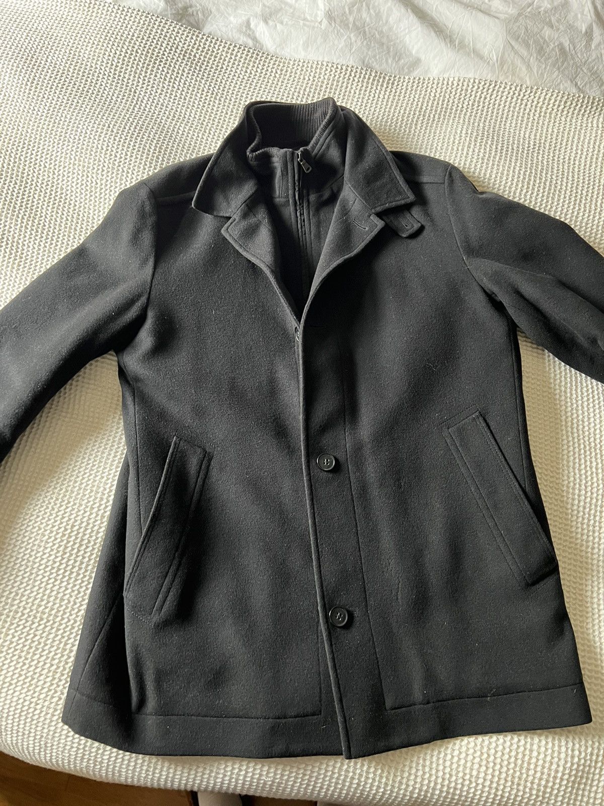Hugo Boss Wool-Cashmere lined coat size 44R Size US XL / EU 56 / 4 - 2 Thumbnail