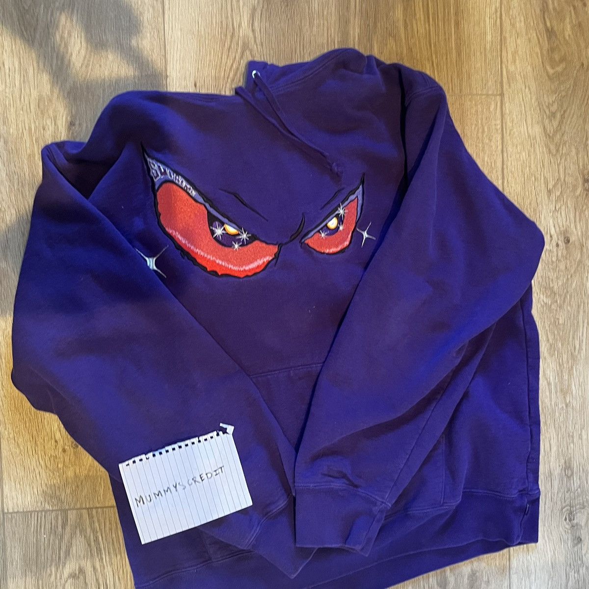 XL】Supreme Eyes Hooded Sweatshirt Purple