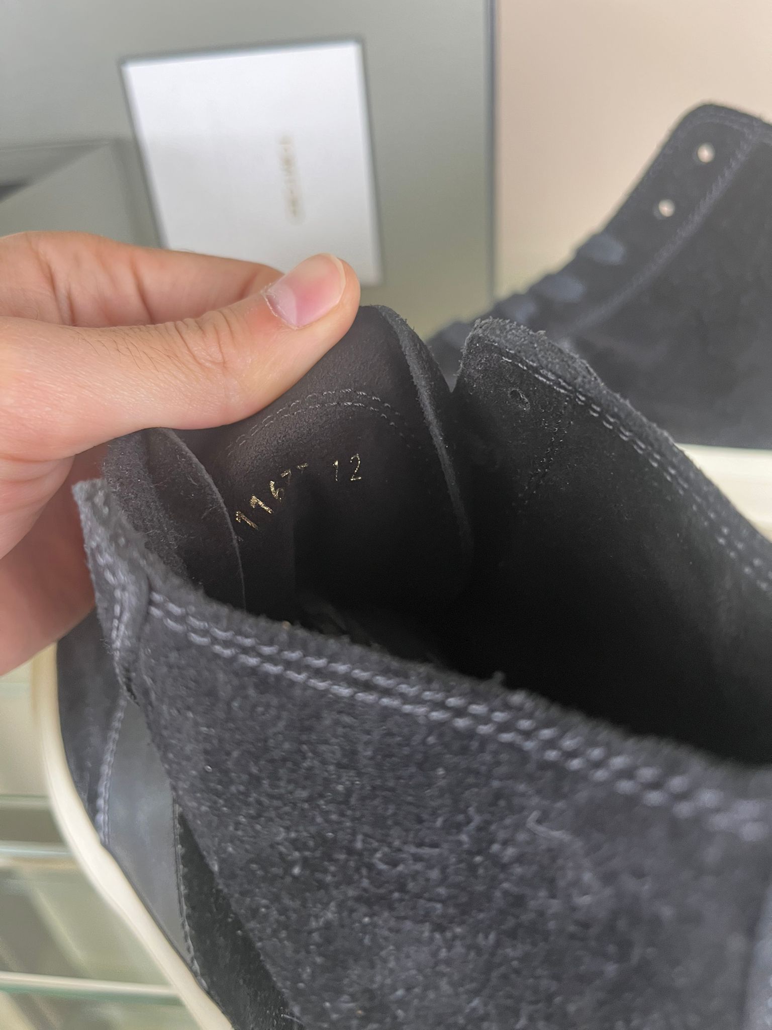 Tom Ford Sneakers High Top Suede in Black Size US 12 / EU 45 - 16 Thumbnail