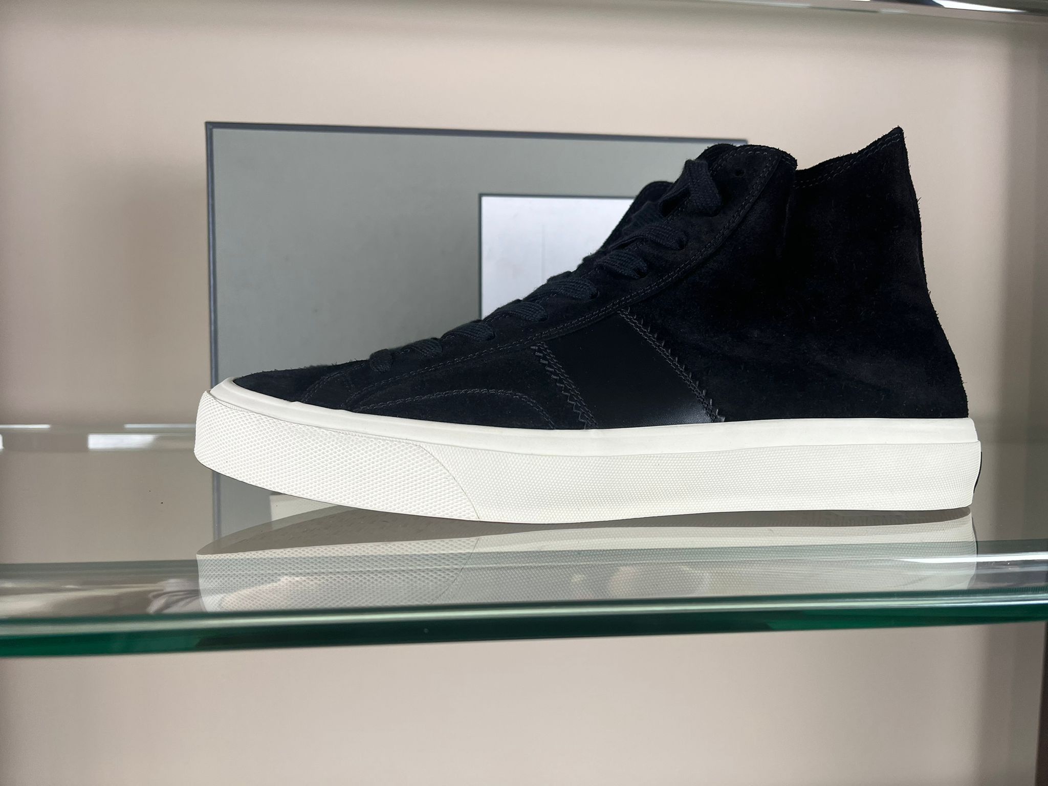 Tom Ford Sneakers High Top Suede in Black Size US 12 / EU 45 - 5 Thumbnail
