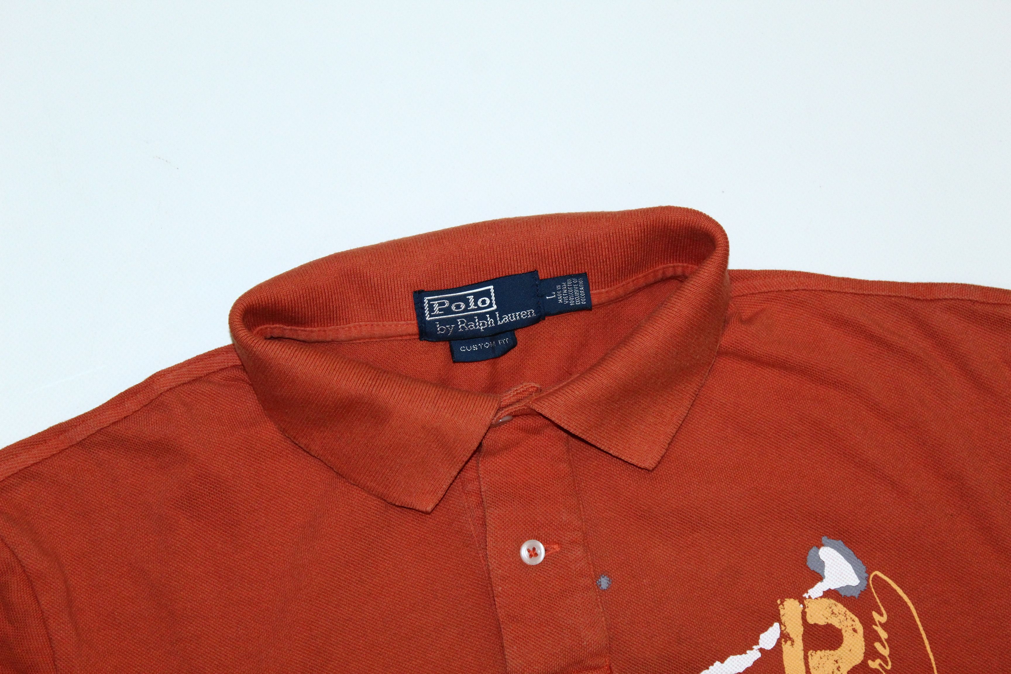 Polo Ralph Lauren VTG🔥 Polo Ralph Lauren Pop Art Logo Print Polo Shirt Size US L / EU 52-54 / 3 - 2 Thumbnail