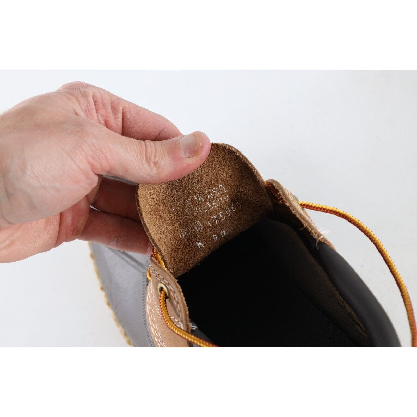 L.L. Bean × Vintage Vintage 90s LL Bean Mens 9 M Waterproof Rubber Leather Bean Size US 9 / EU 42 - 6 Thumbnail