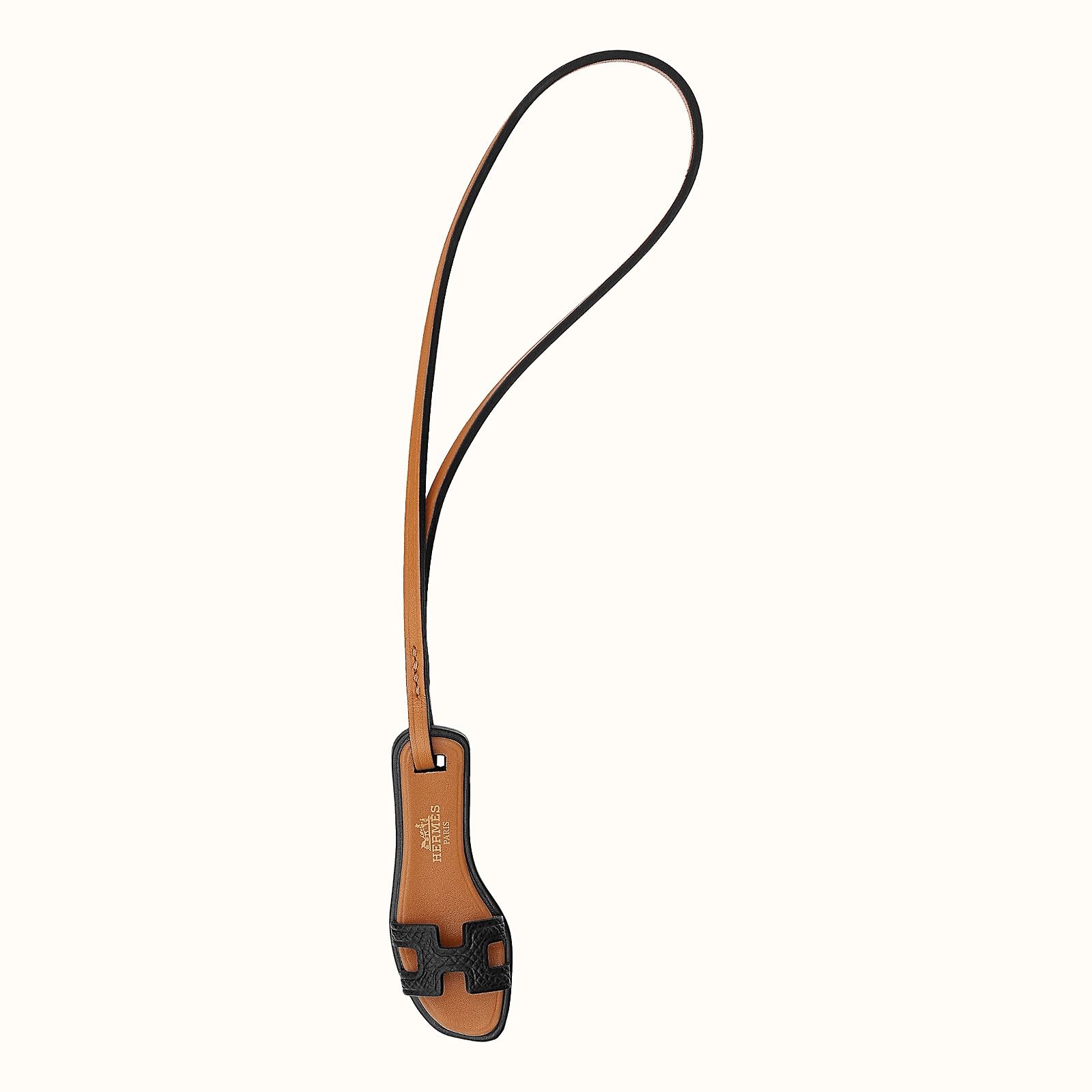 Porte-clés HERMÈS Authentique Canard En Cuir - Très Bon état, Couleur Jaune