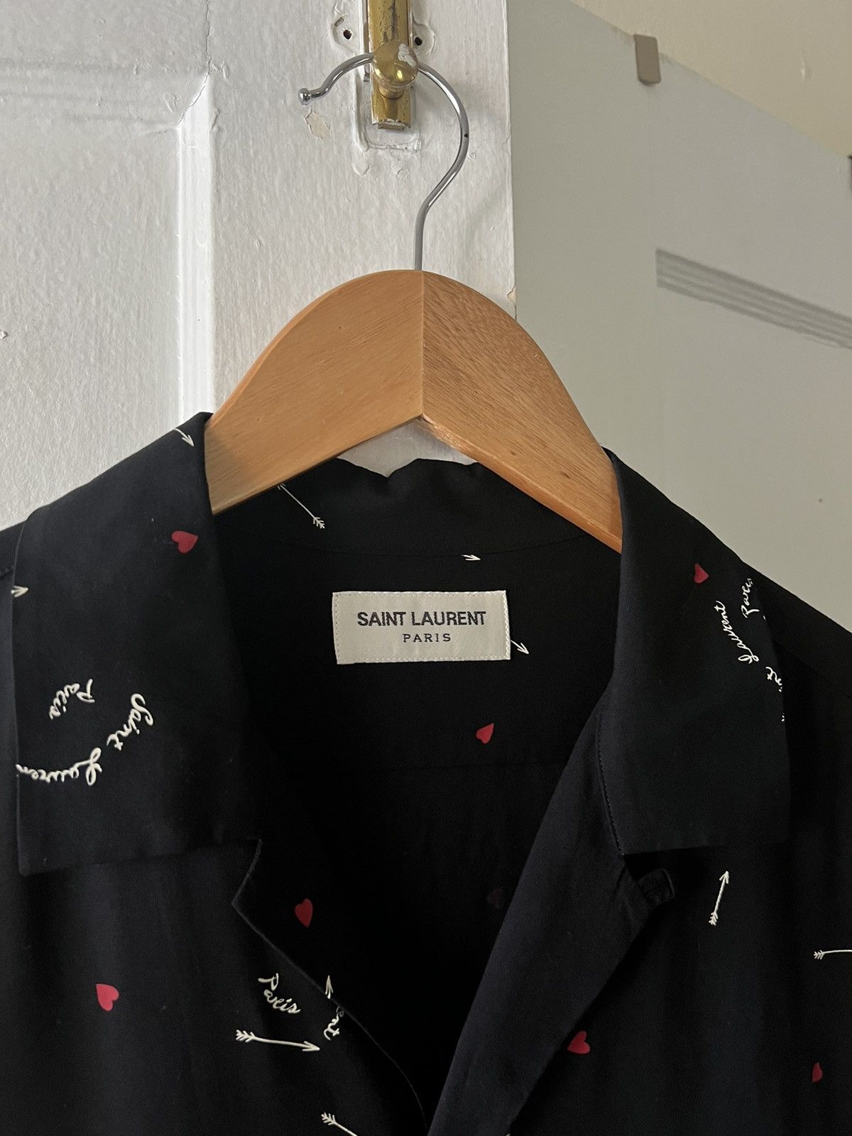 Saint Laurent Paris Viscoe cupids arrow shirt Size US S / EU 44-46 / 1 - 2 Thumbnail