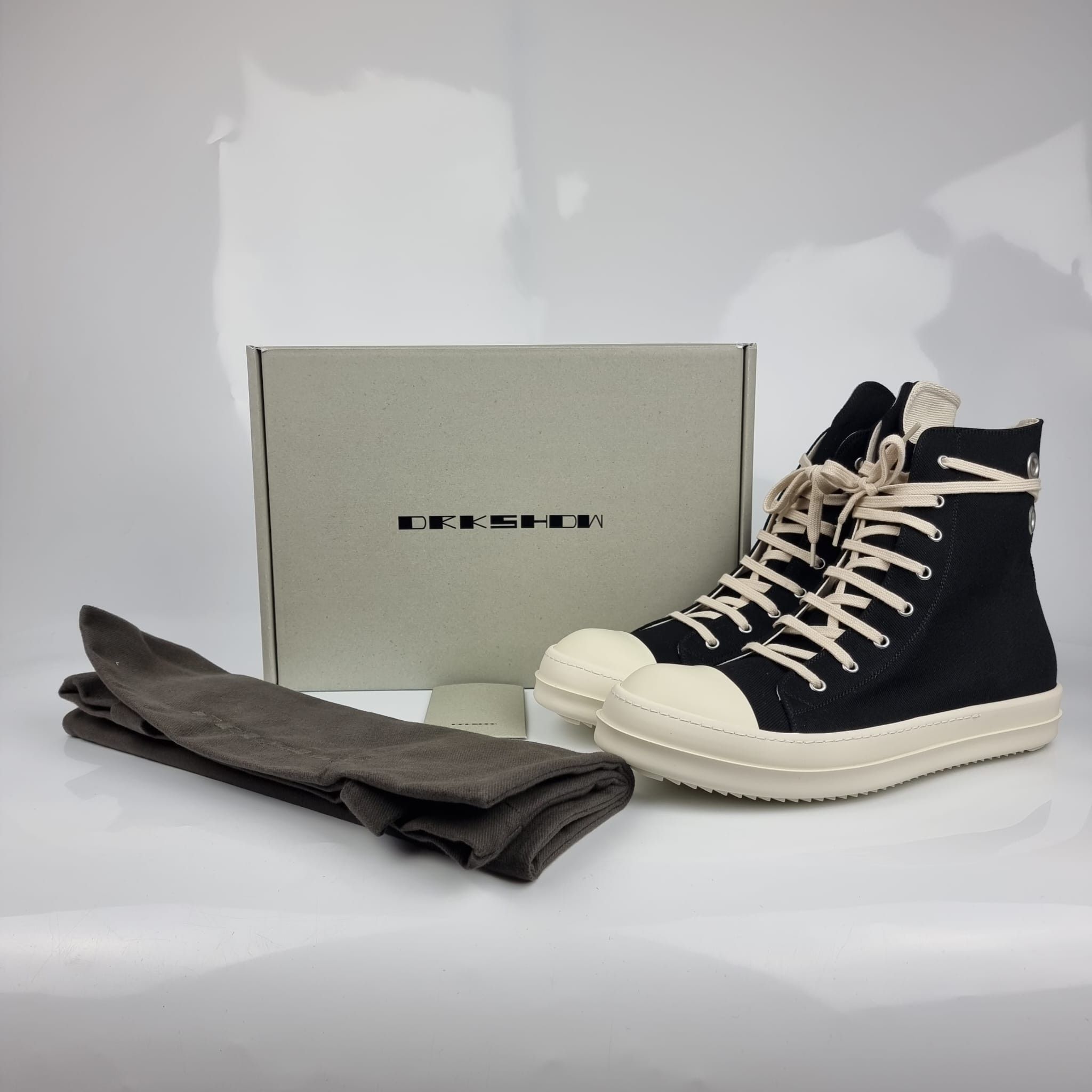 Rick Owens Drkshdw Rick Owens DRKSHDW Ramones Eyelets Canvas