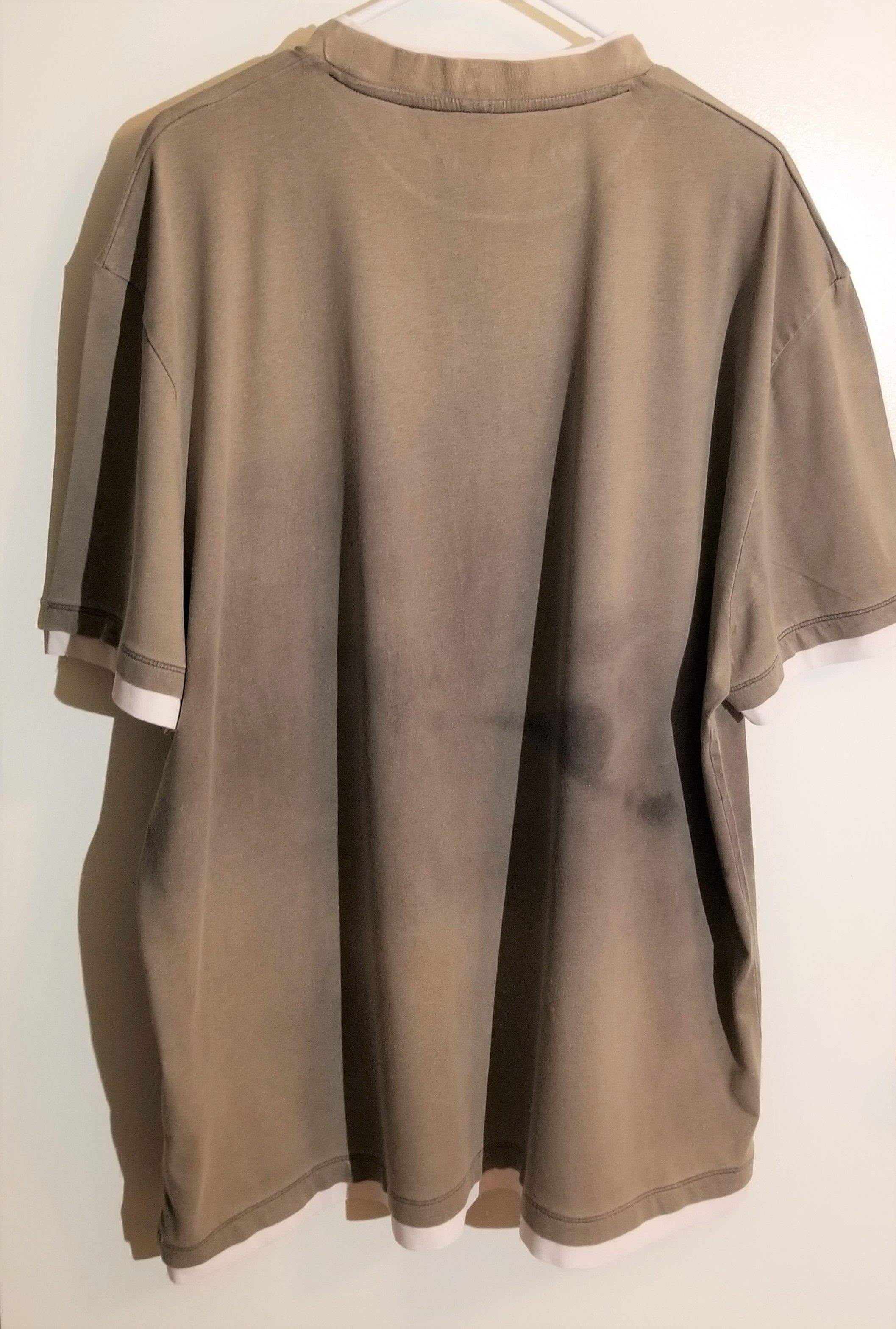 Asos Contrast Layer Relaxed TShirt 100% Cotton Short Sleeve Tee Size US XXL / EU 58 / 5 - 2 Thumbnail