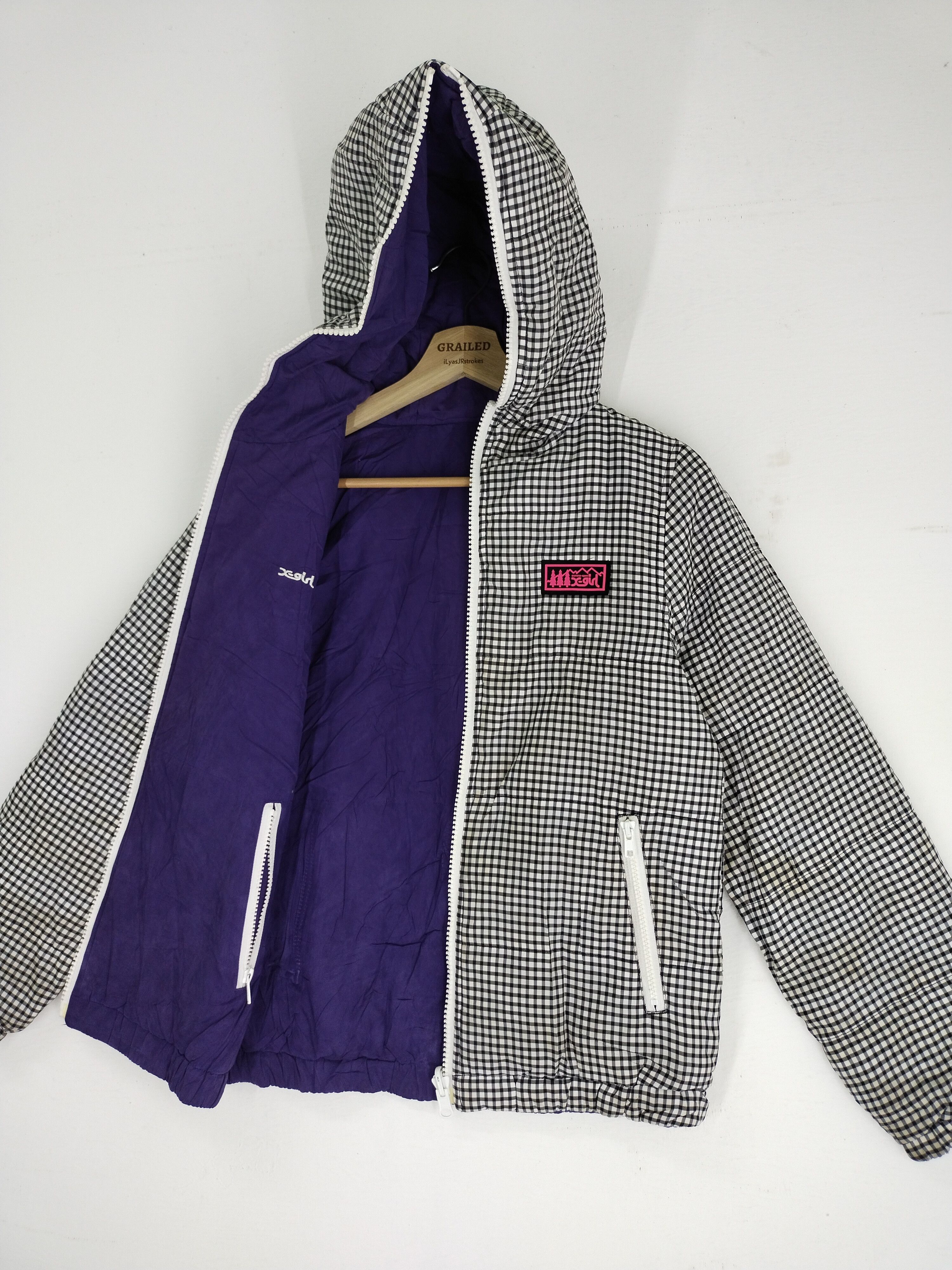 Japanese Brand Vintage X-GIRL Brand Reversible Hoodie Jacket Size US S / EU 44-46 / 1 - 9 Thumbnail
