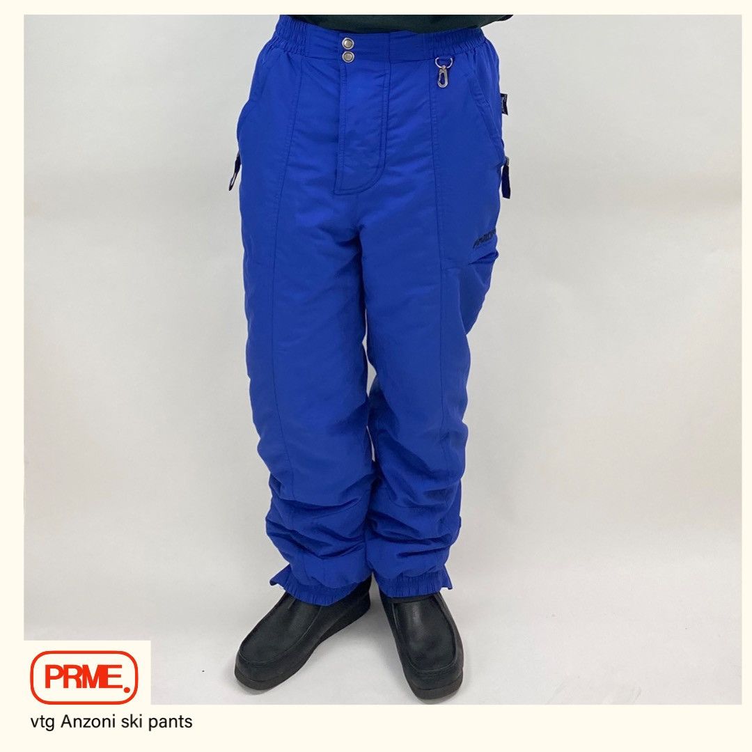 Vintage vintage Y2K ANZONI Baggy Ski Cargo Nylon Skiing pants Size US 30 / EU 46 - 1 Thumbnail