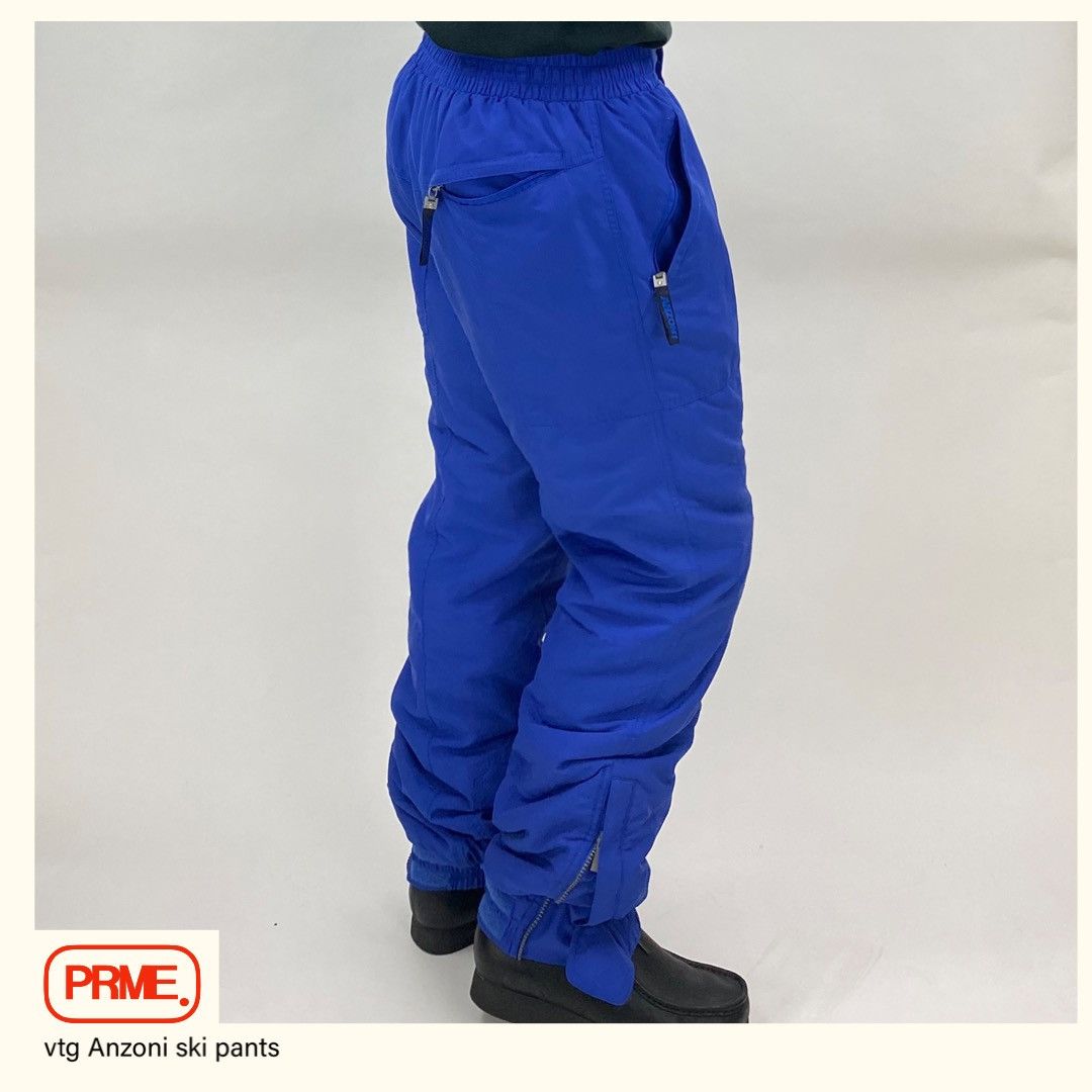 Vintage vintage Y2K ANZONI Baggy Ski Cargo Nylon Skiing pants Size US 30 / EU 46 - 3 Thumbnail