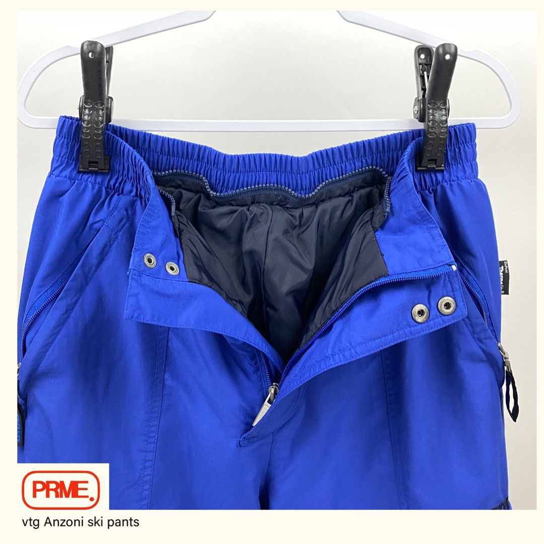 Vintage vintage Y2K ANZONI Baggy Ski Cargo Nylon Skiing pants Size US 30 / EU 46 - 9 Thumbnail