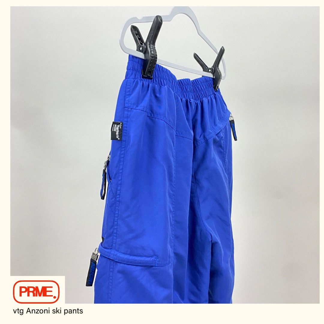 Vintage vintage Y2K ANZONI Baggy Ski Cargo Nylon Skiing pants Size US 30 / EU 46 - 13 Thumbnail