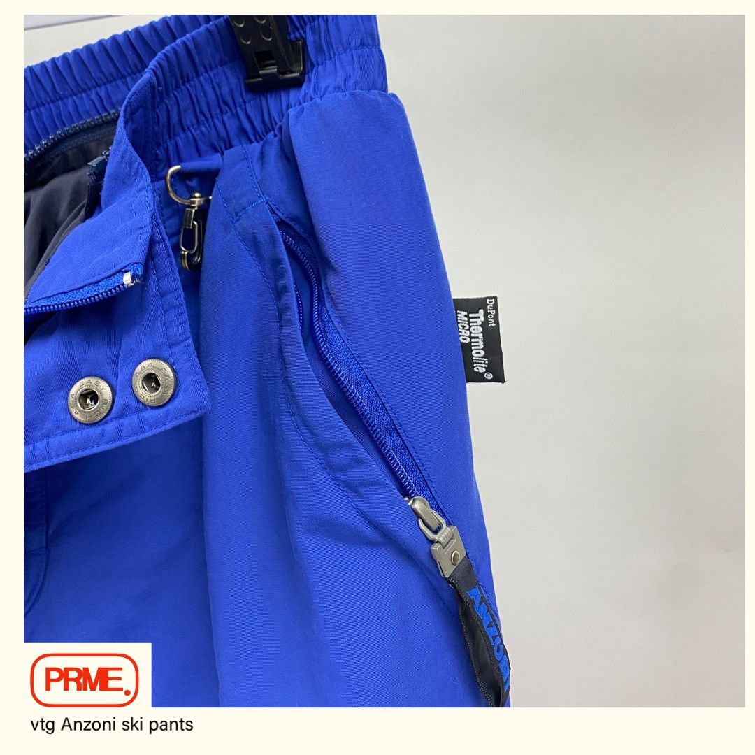 Vintage vintage Y2K ANZONI Baggy Ski Cargo Nylon Skiing pants Size US 30 / EU 46 - 10 Thumbnail