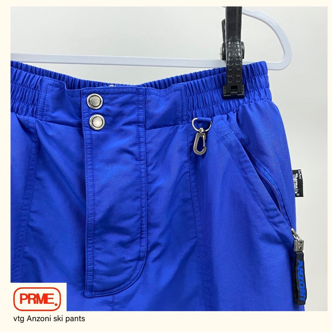 Vintage vintage Y2K ANZONI Baggy Ski Cargo Nylon Skiing pants Size US 30 / EU 46 - 7 Thumbnail